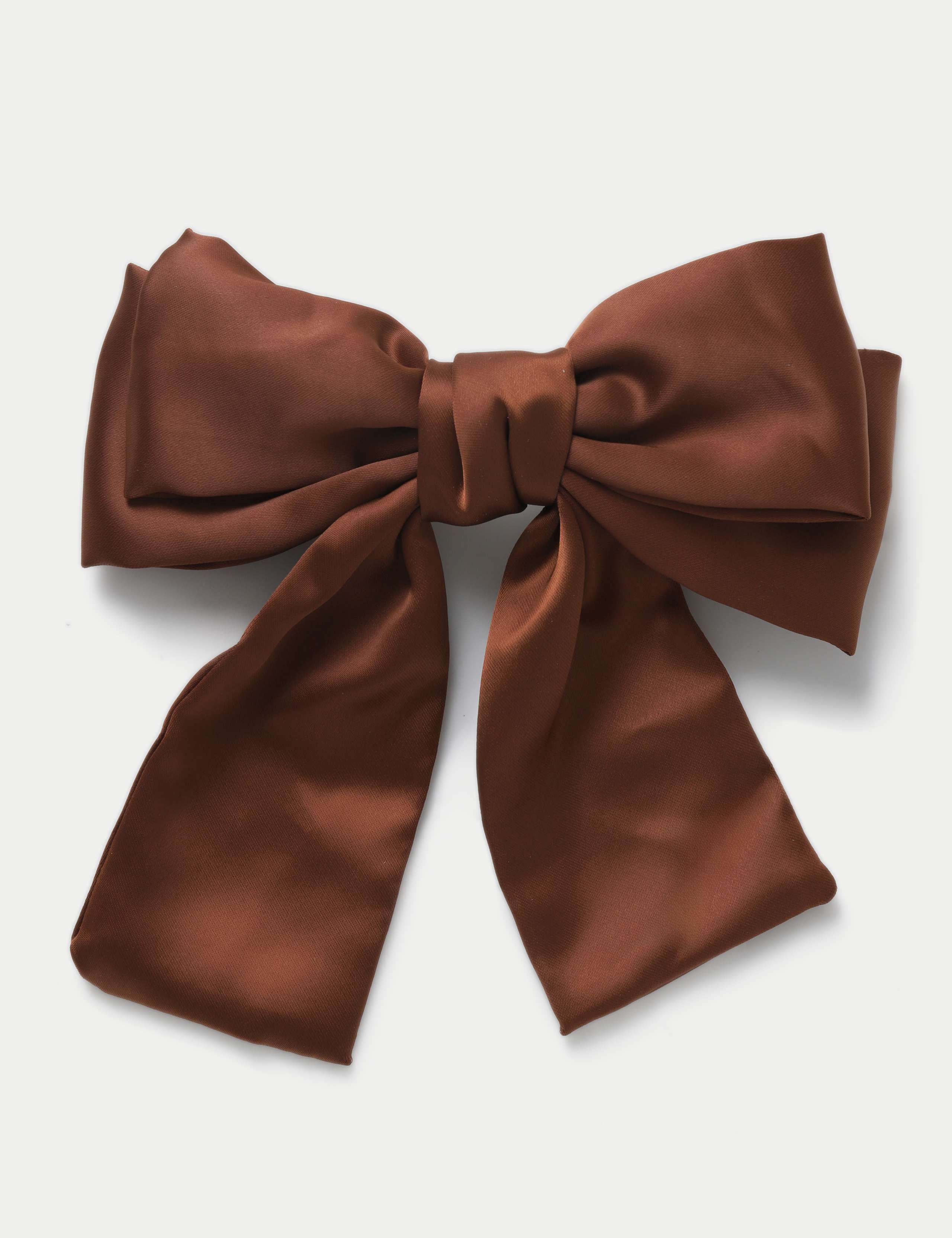 Chocolate Satin Bow 1 of 3