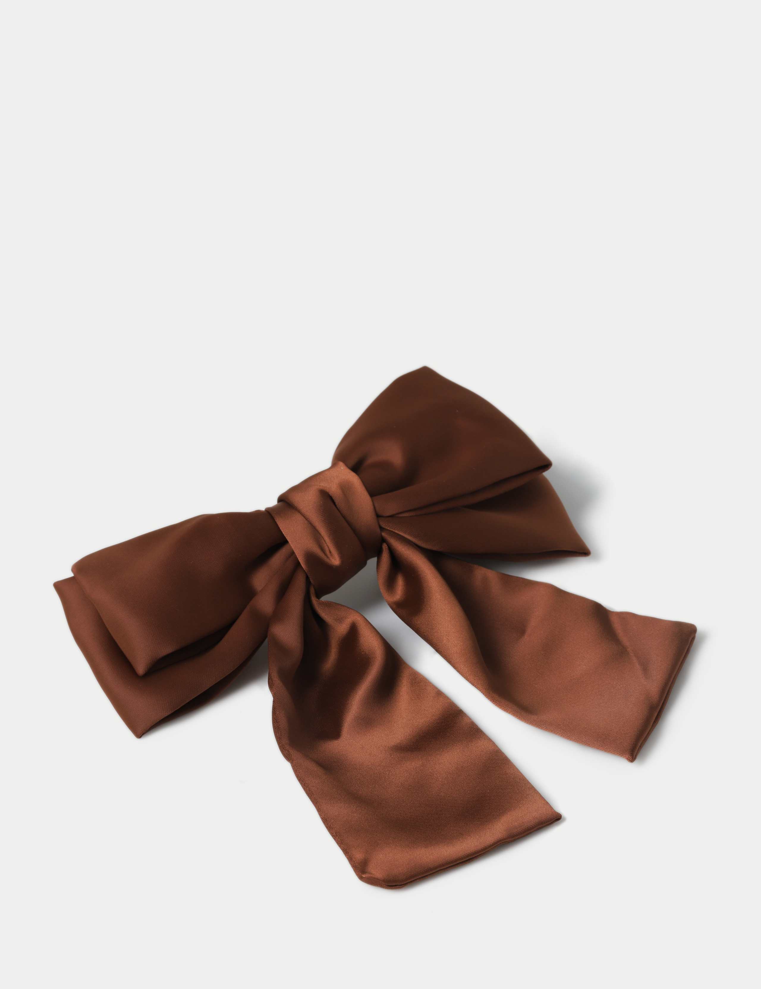 Chocolate Satin Bow 2 of 3