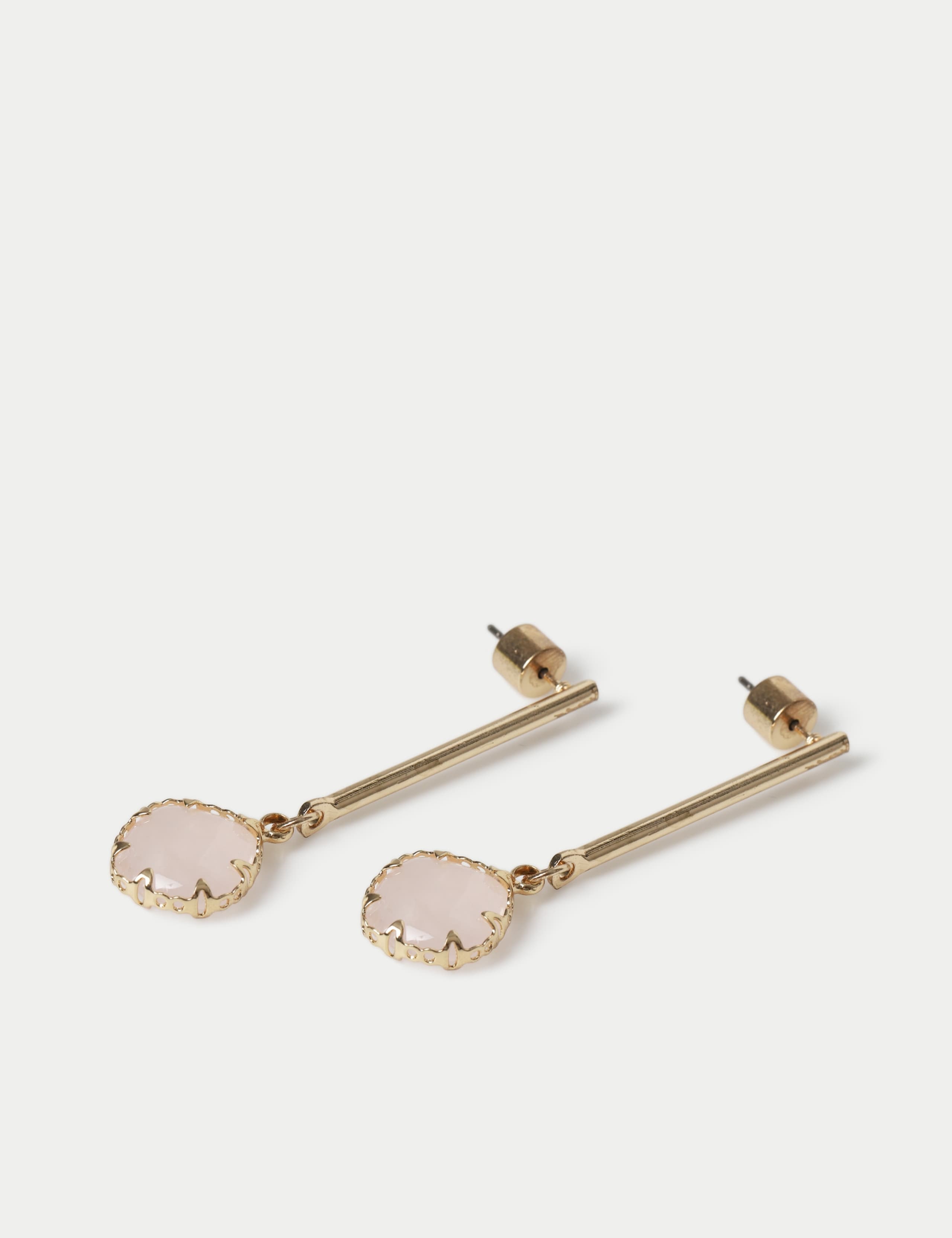 Natural Stone Stick Drop Earrings 2 of 2