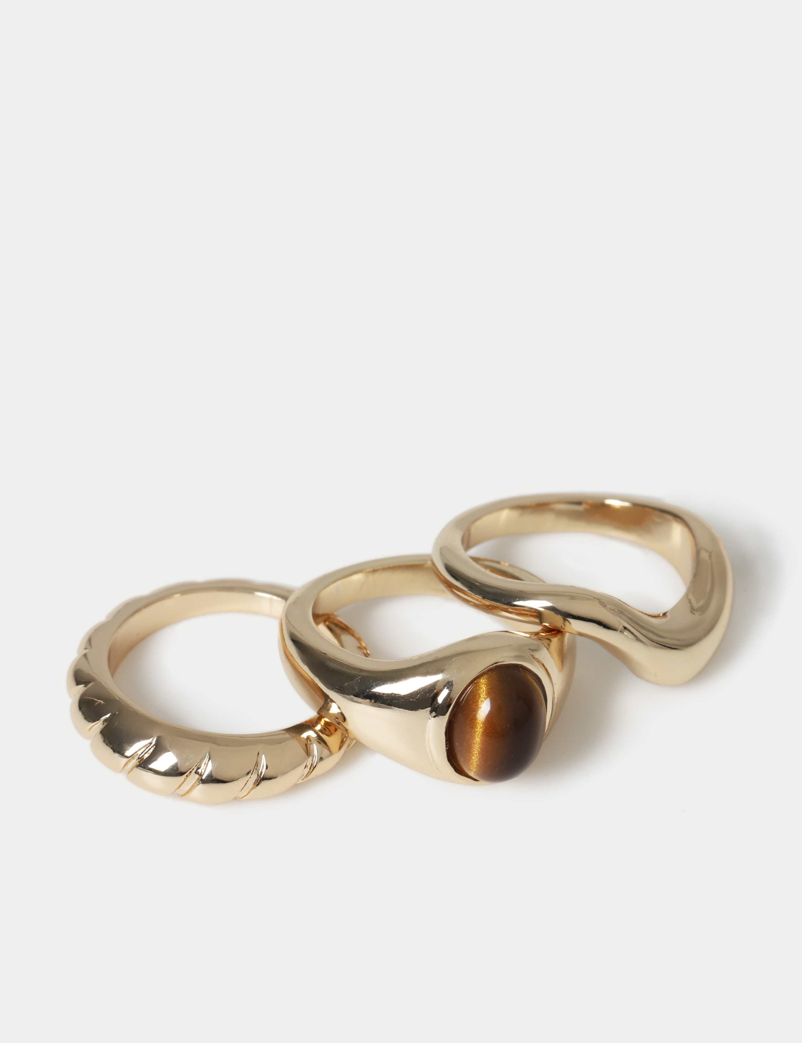 3 Pack Stone Set Rings 1 of 2
