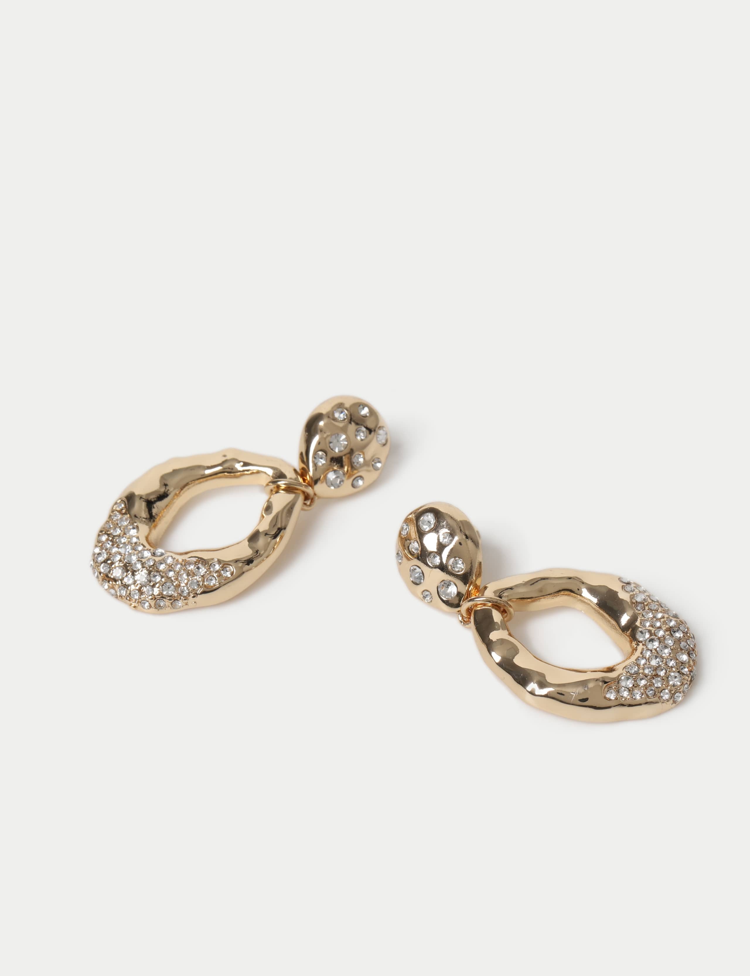 Crystal Circle Double Drop Earrings 2 of 2