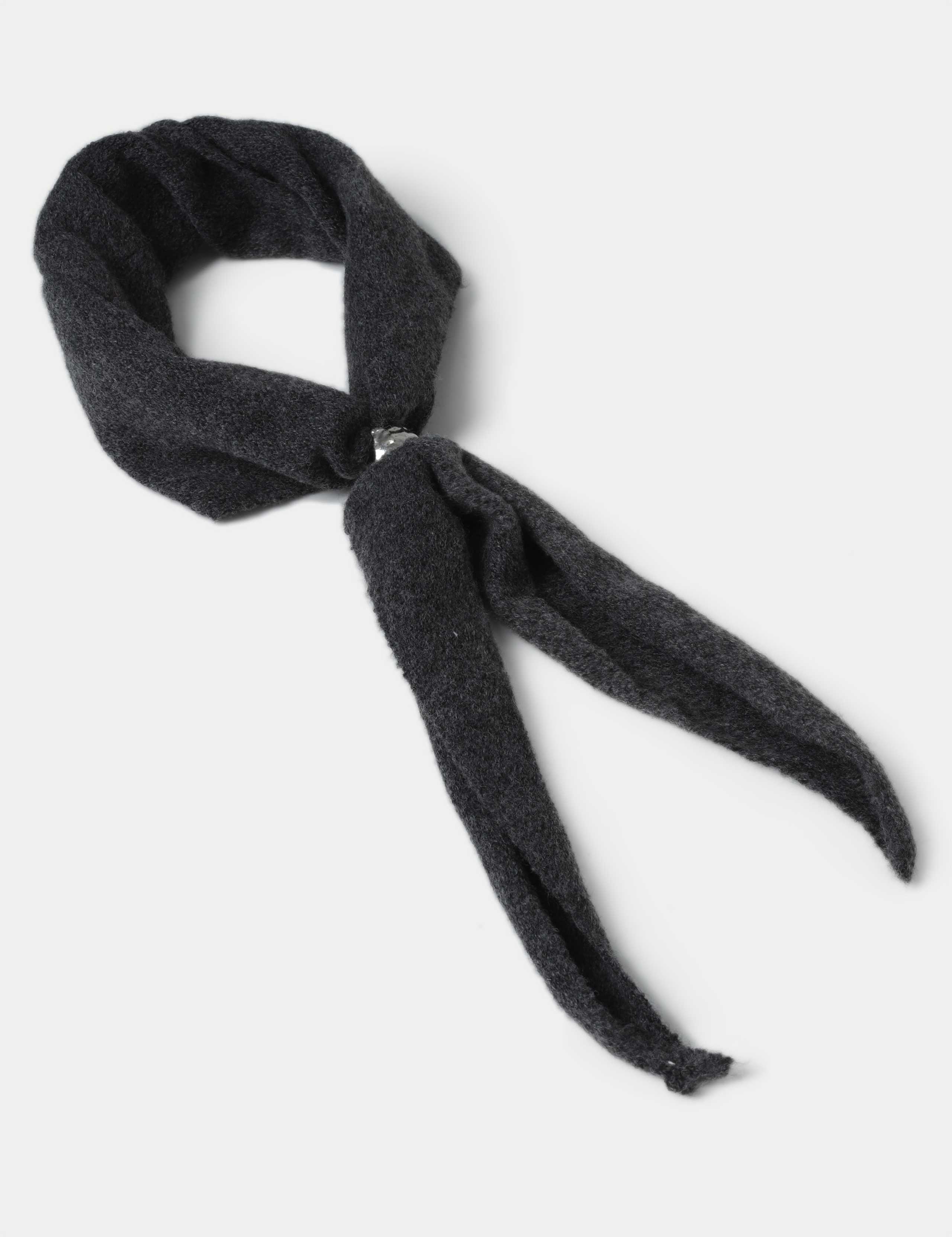Grey Thick Toggle Scarf 2 of 3