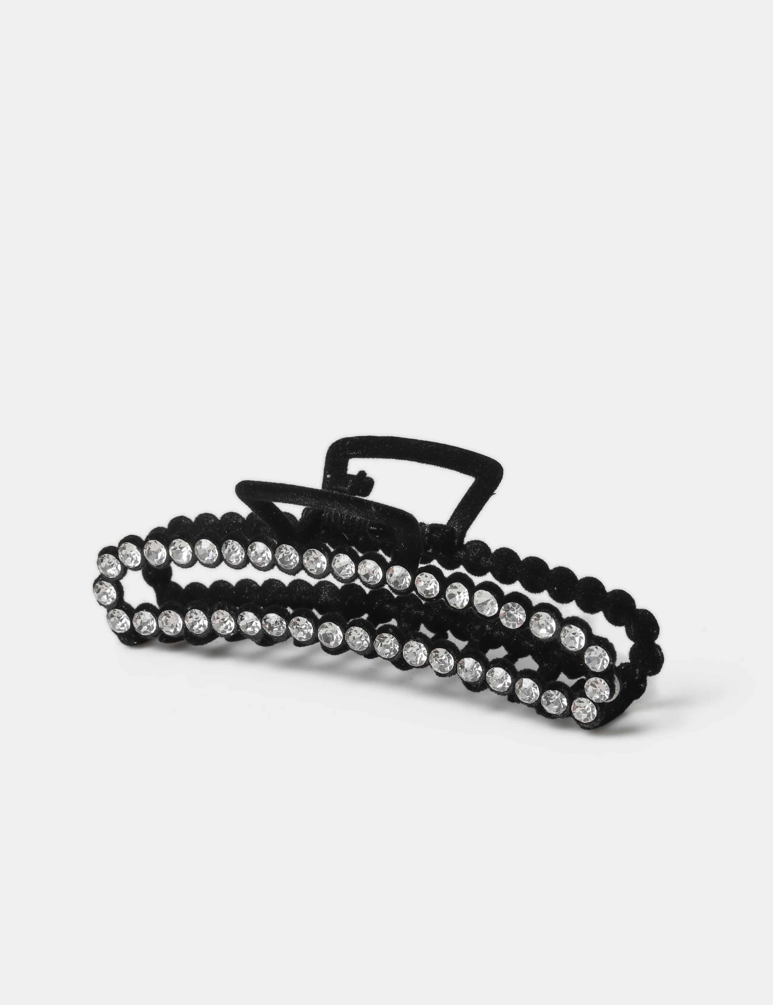 Black Rhinestone Sparkle Claw 2 of 2