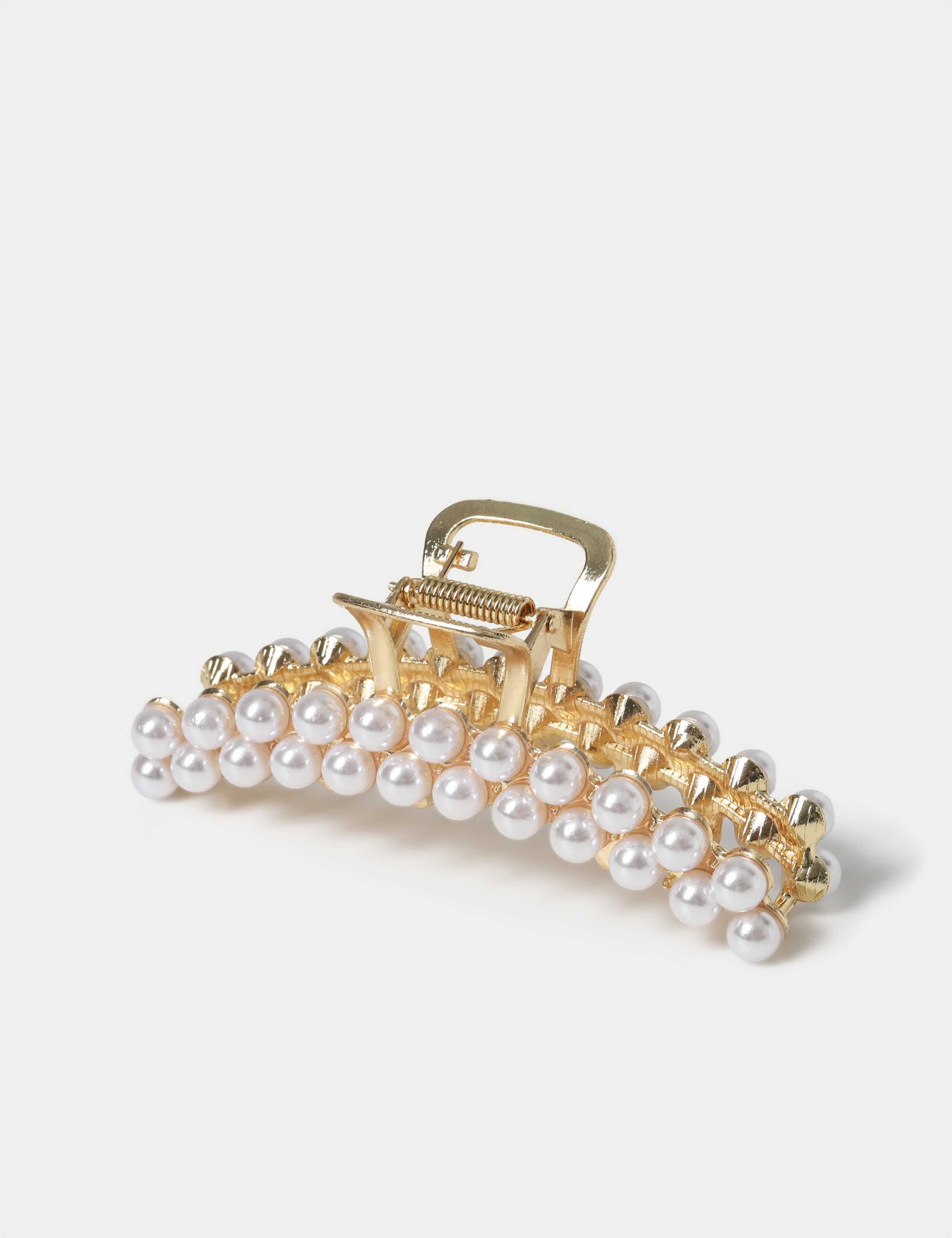 Curve Faux Pearl Hair Claw 2 of 2