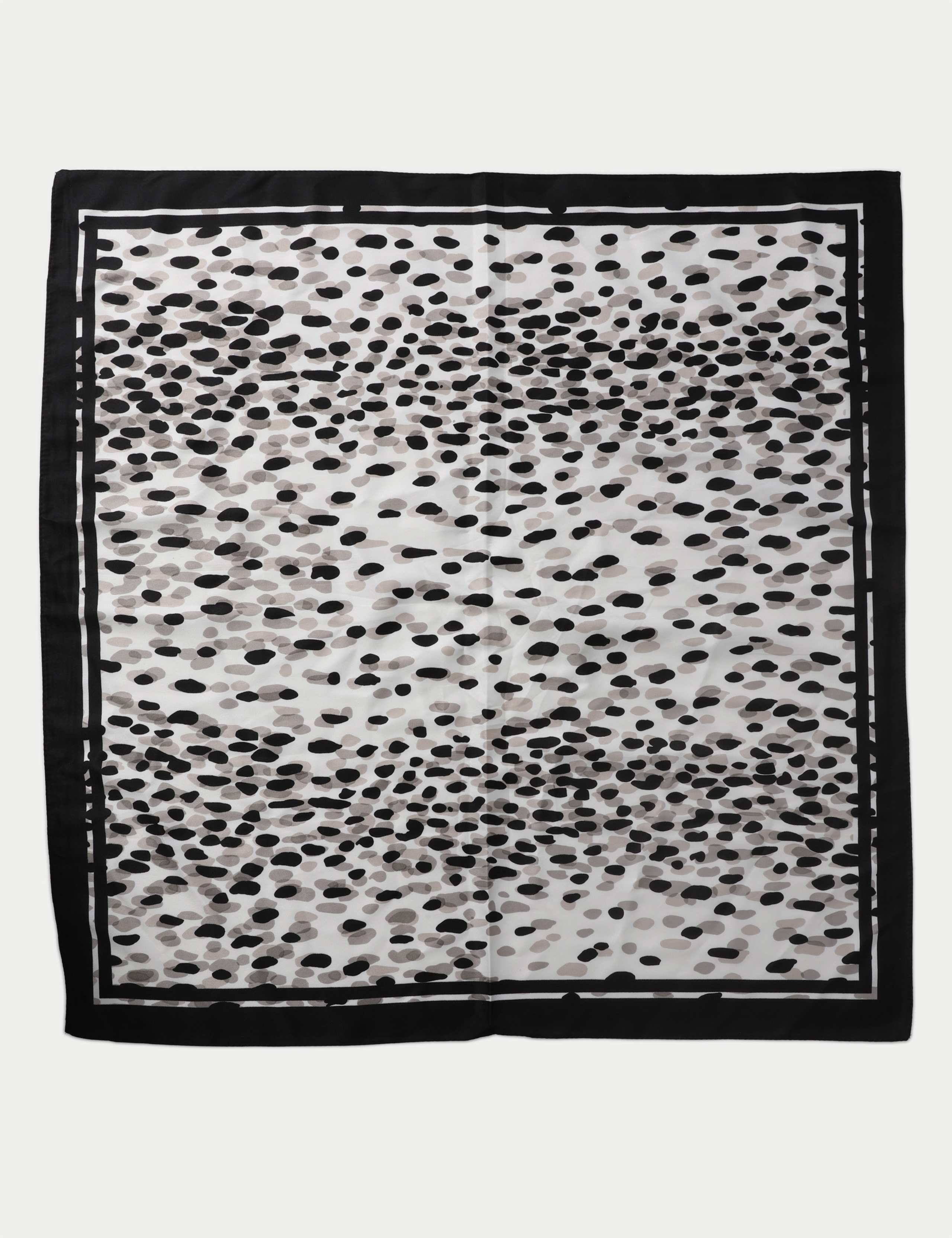 Textured  Satin Dalmation Scarf 2 of 3