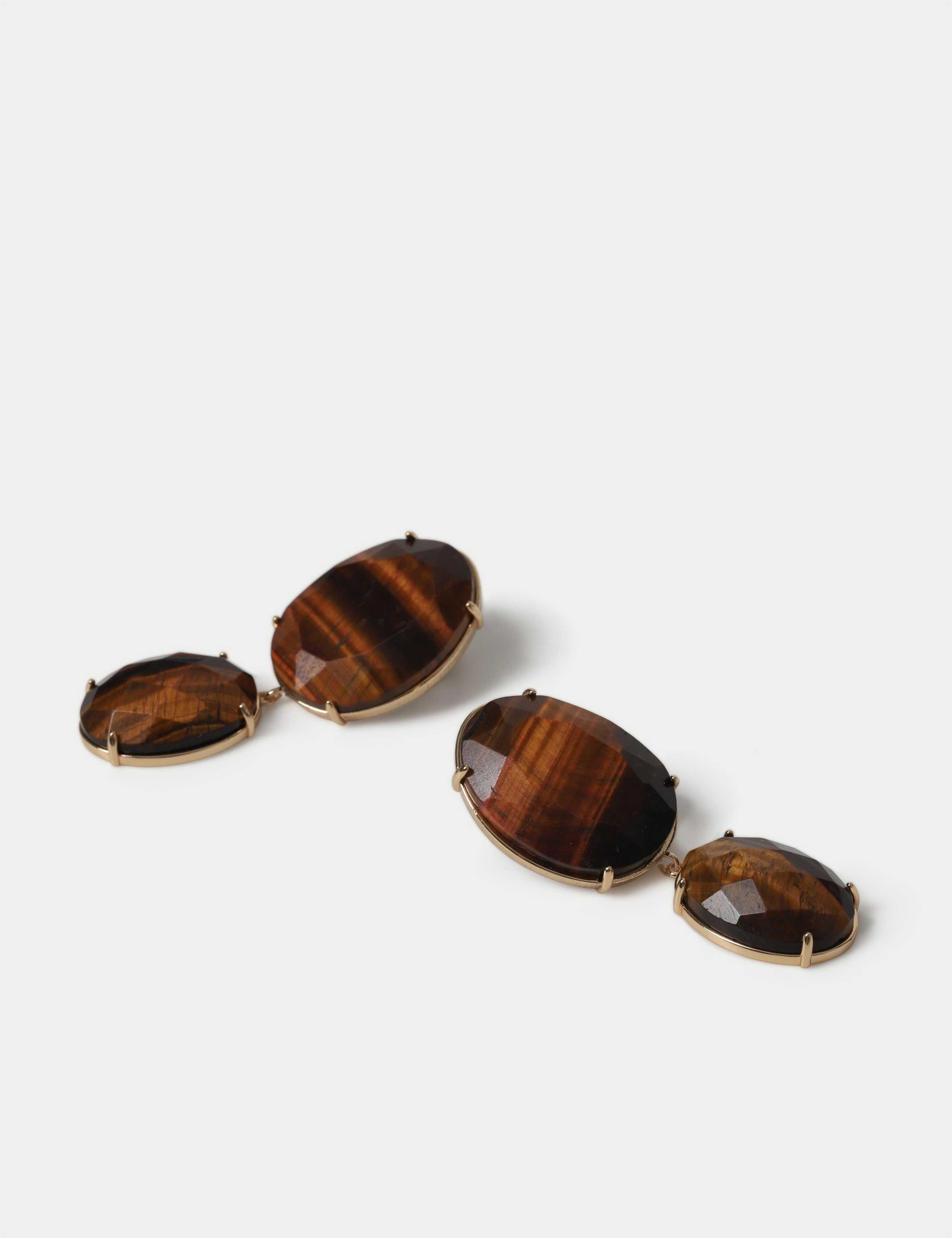Tigers Eye Drop Earrings 2 of 2