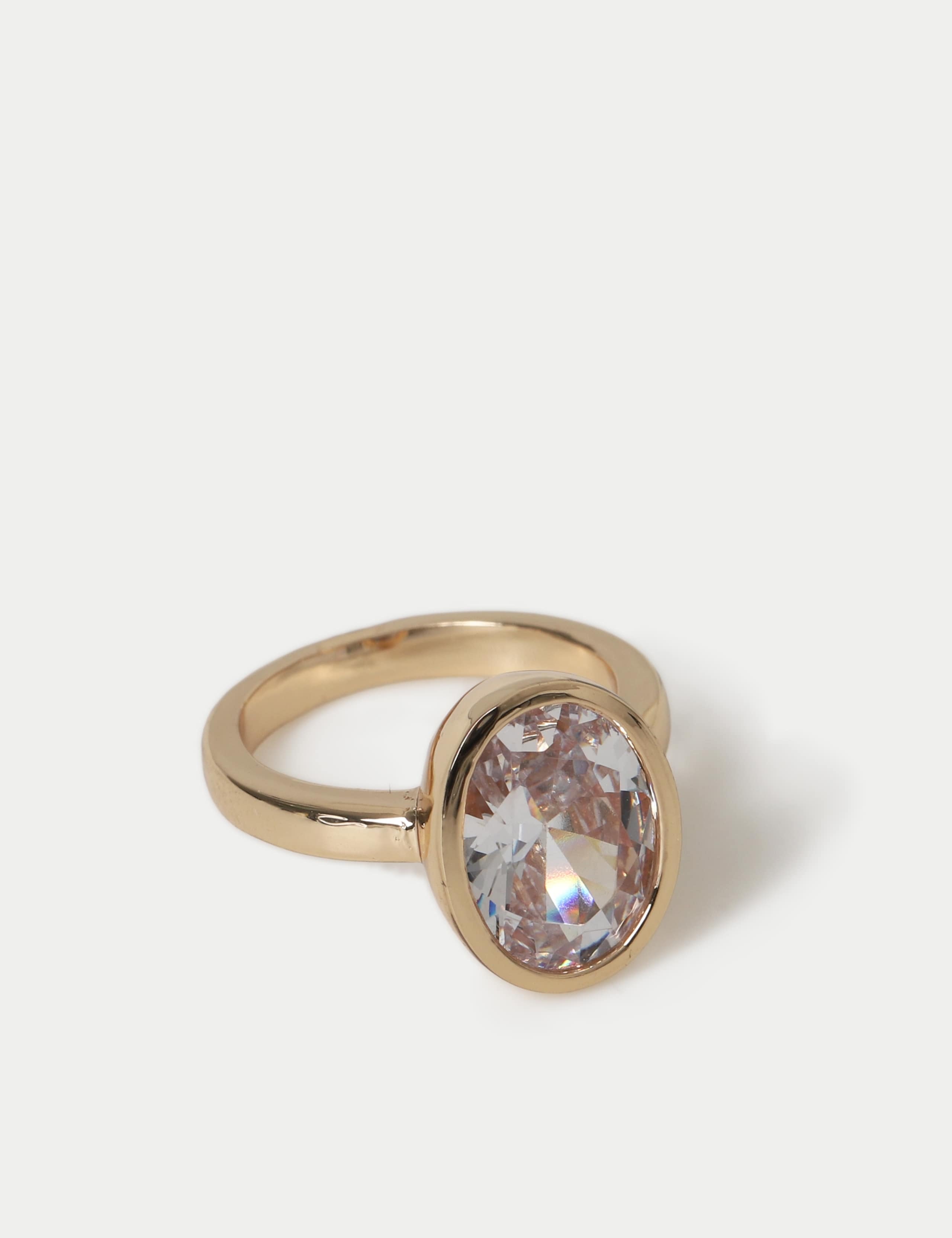 14ct Gold Plated Cubic Zirconia Ring 2 of 2