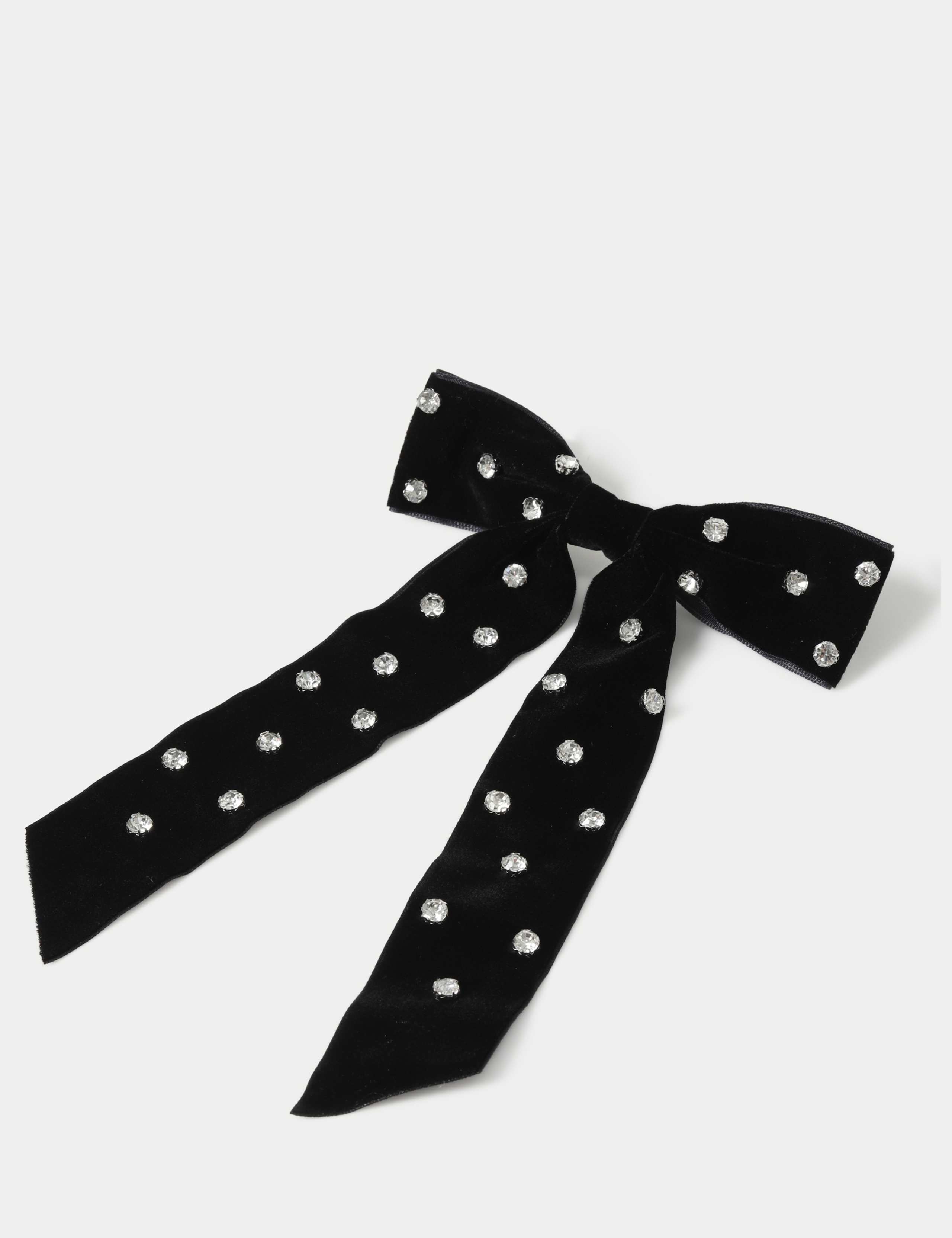 Embellished Rhinestone Hair Bow 2 of 3
