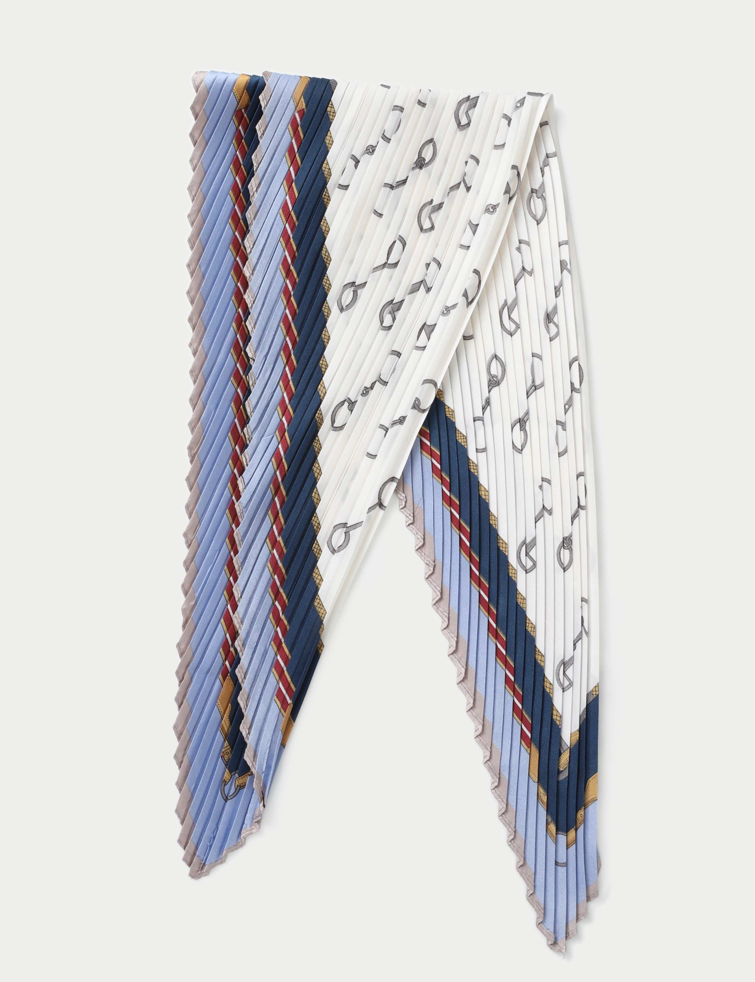 Plisse Chain Print Scarf 3 of 3