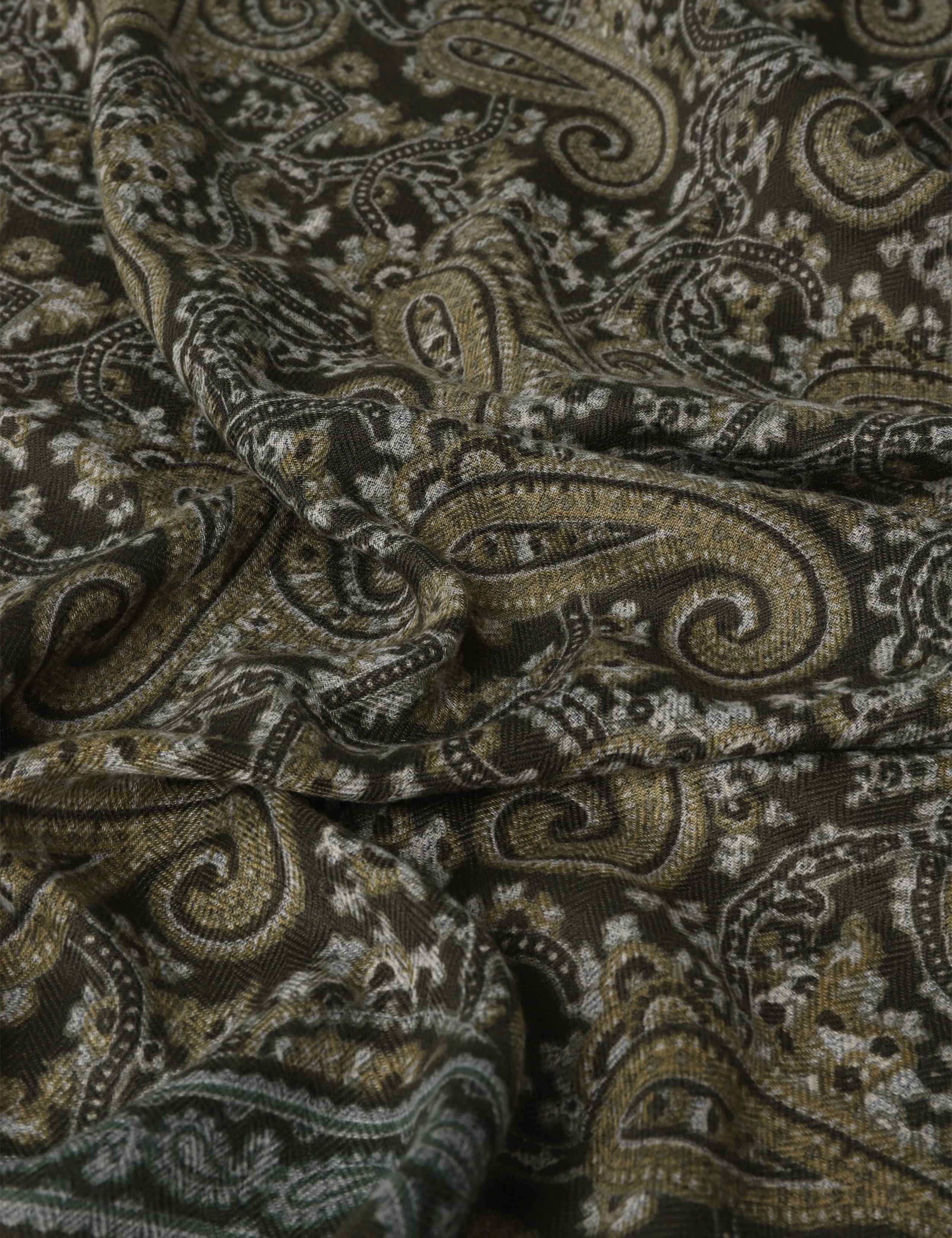 Warm Handle Green Paisley Scarf 2 of 3
