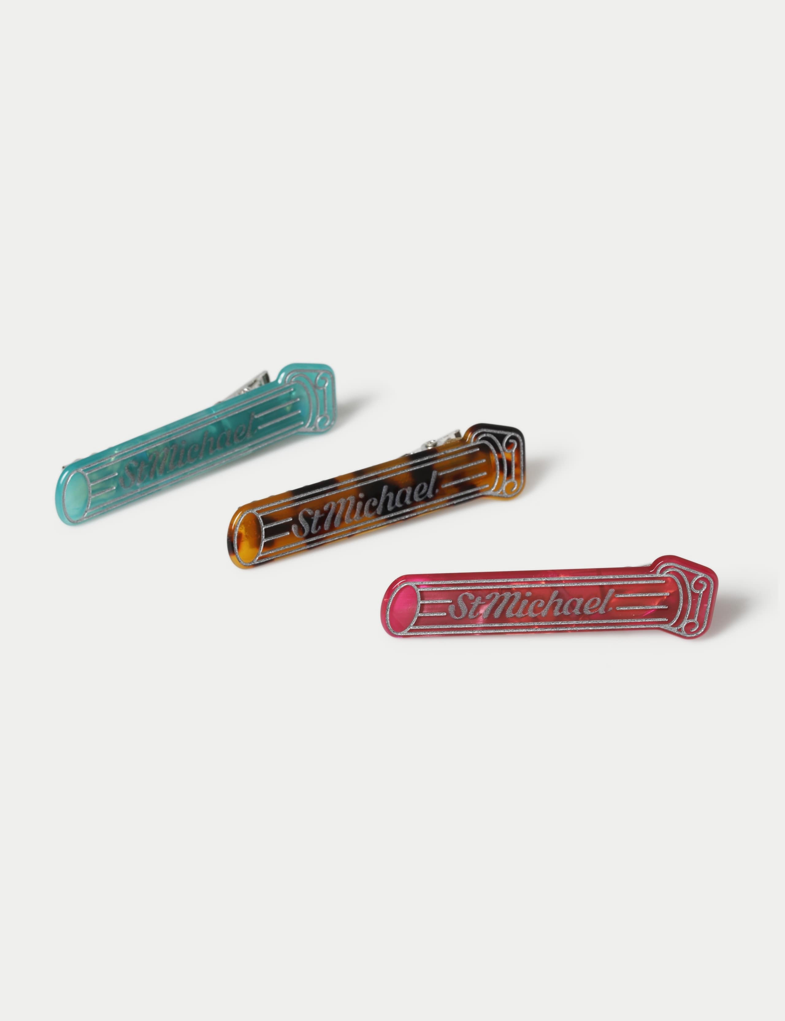 3 Pack Resin Hair Slides 2 of 2