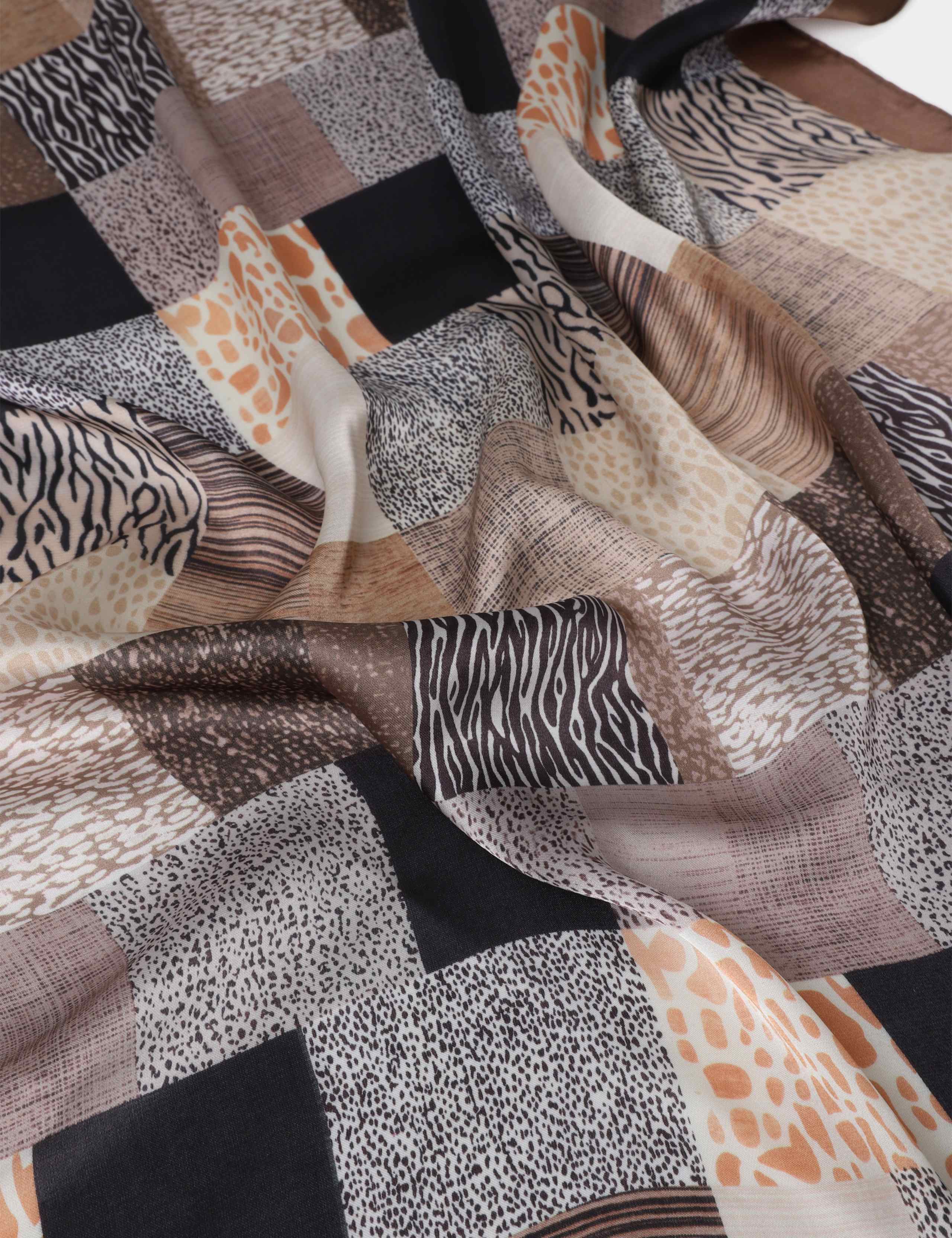 Satin Animal  Print Scarf 2 of 3