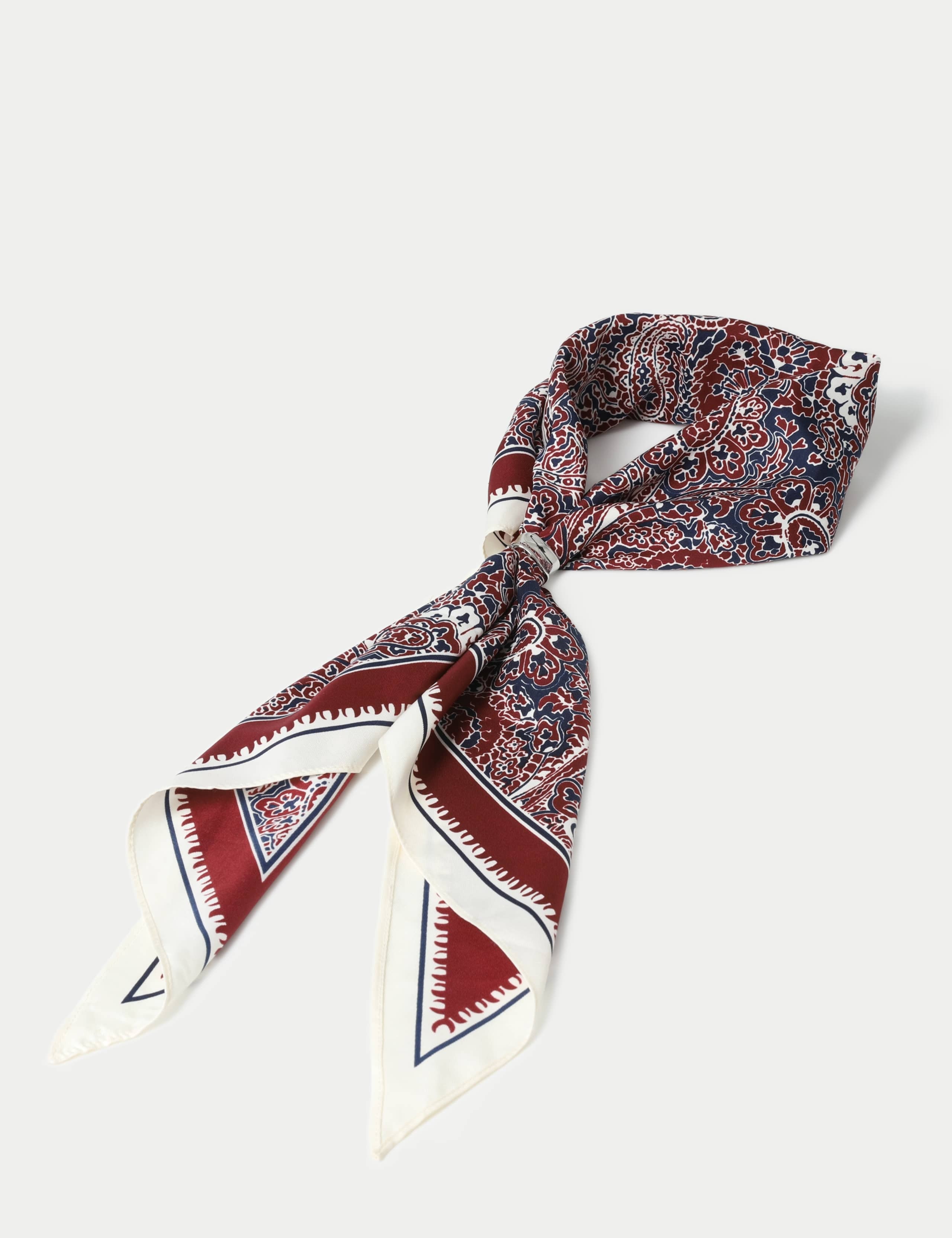 Satin Toggle Paisley Scarf 3 of 3