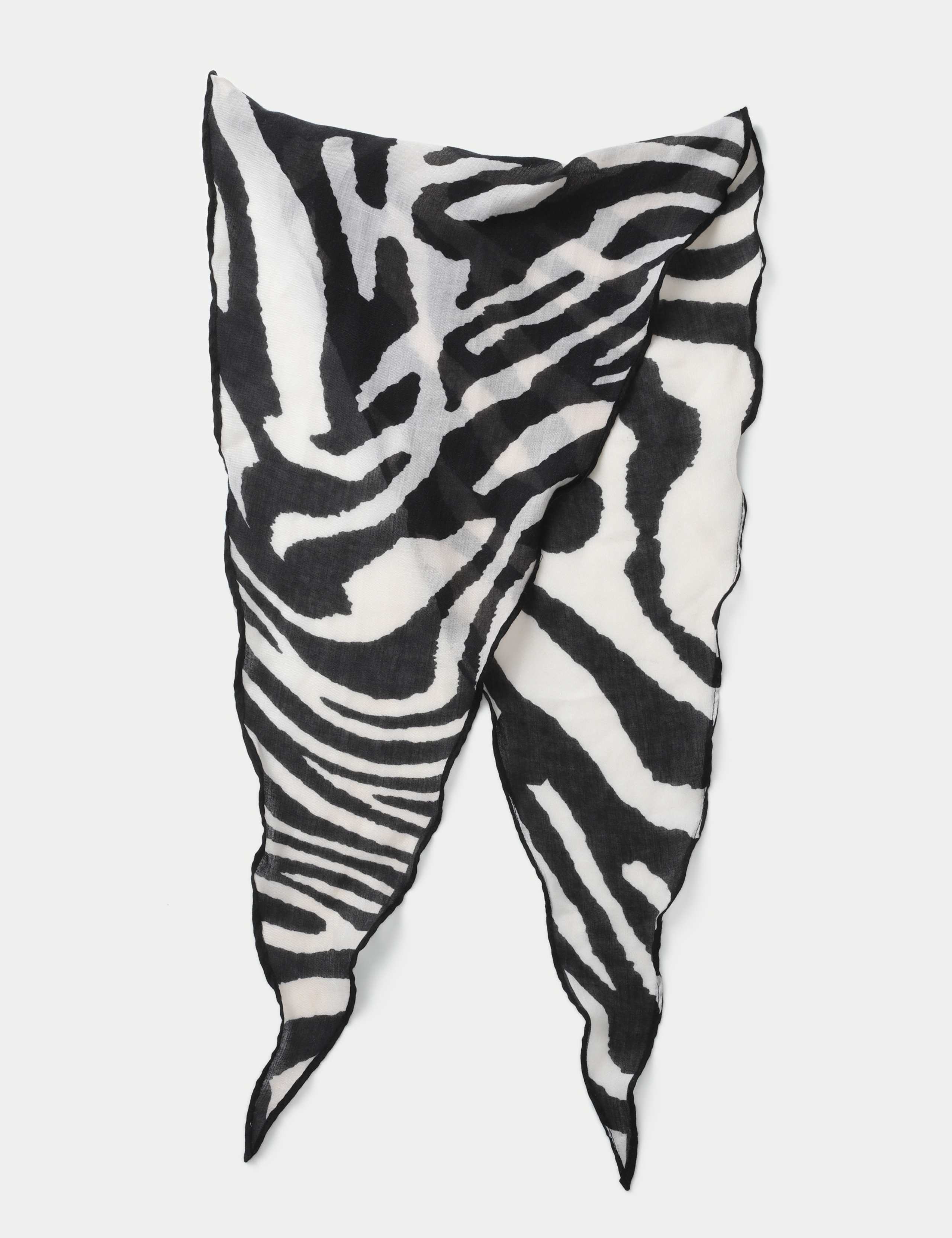 Cotton Small Zebra Scarf 2 of 2
