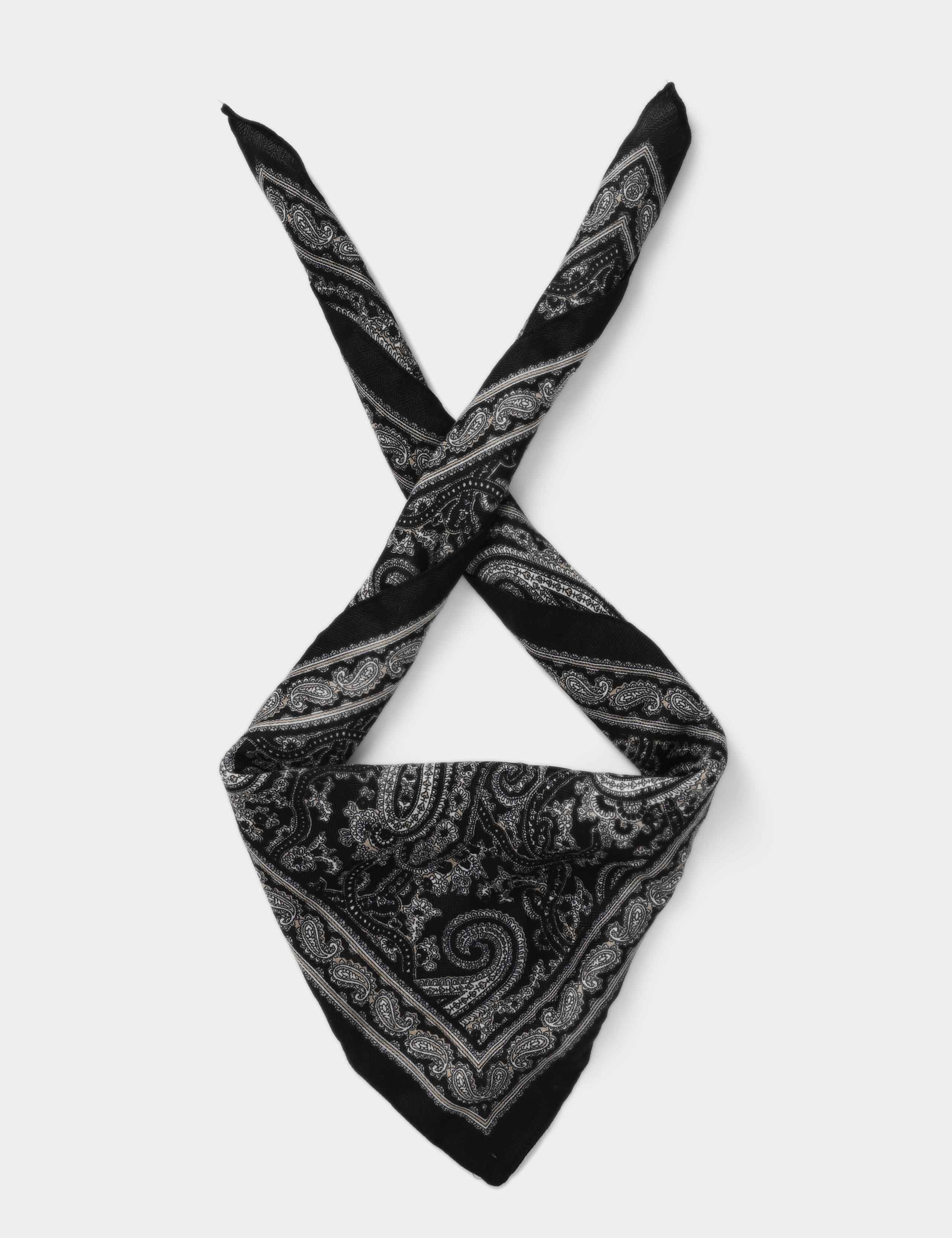 Warm Handle Black Paisley Scarf 1 of 3