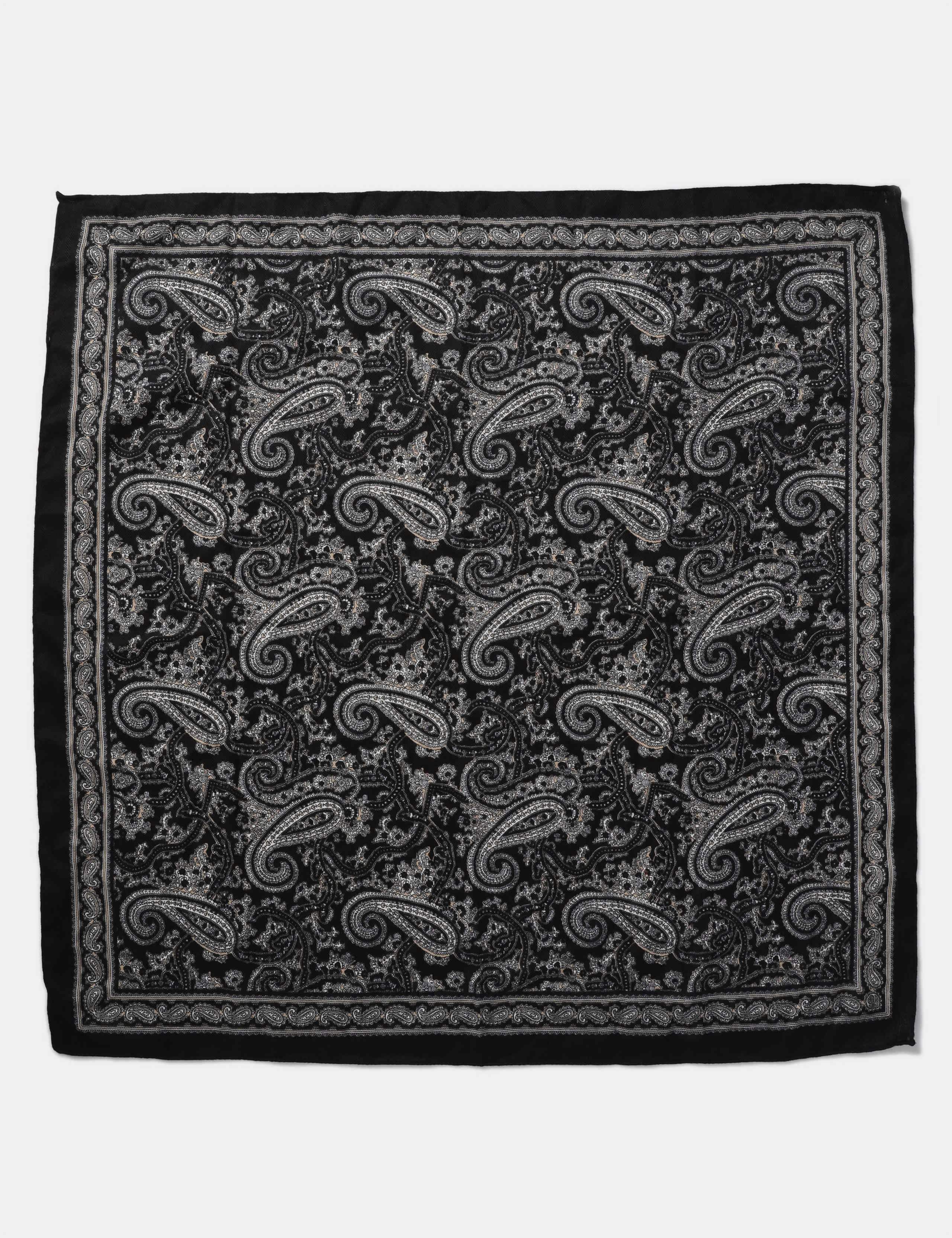 Warm Handle Black Paisley Scarf 2 of 3