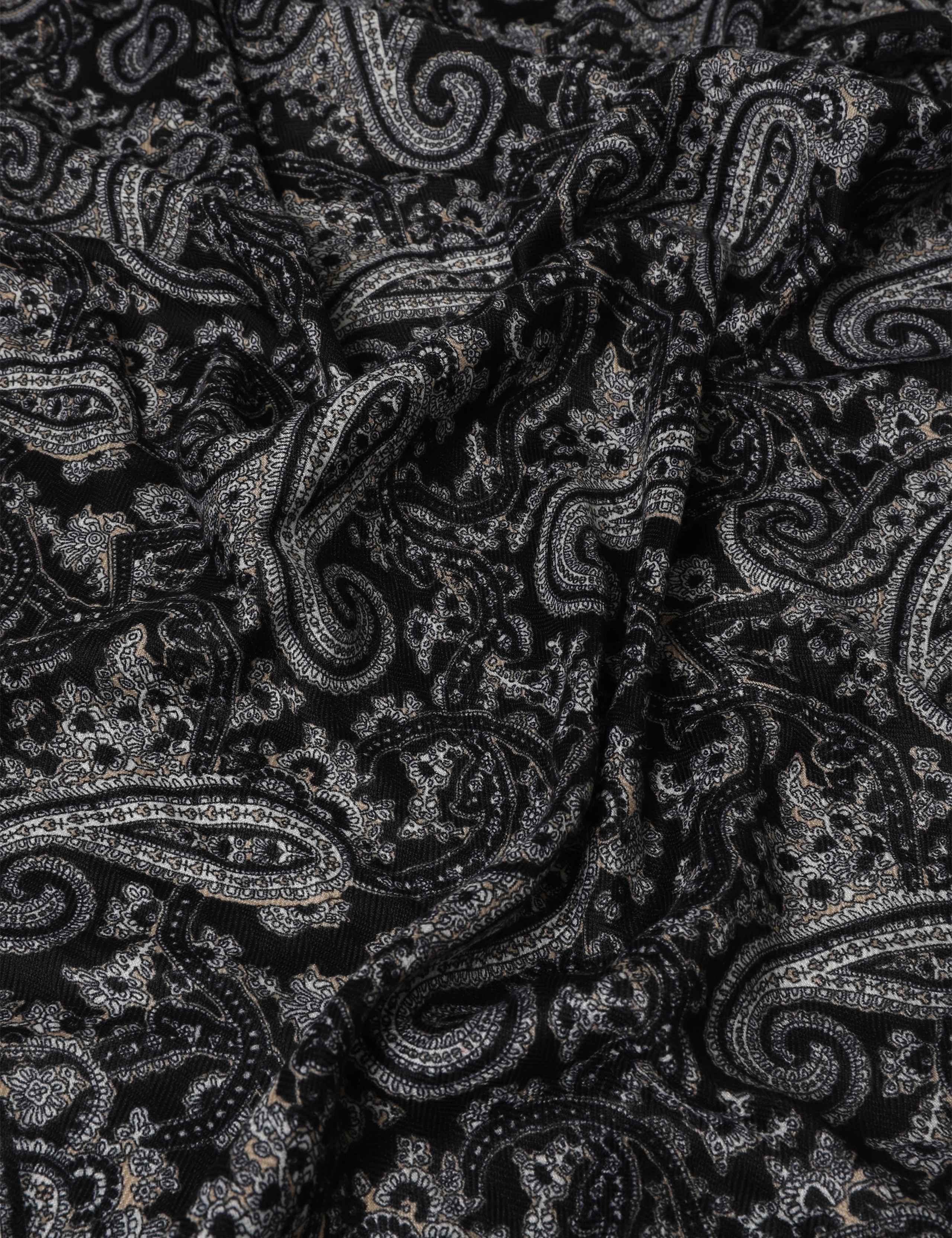 Warm Handle Black Paisley Scarf 3 of 3
