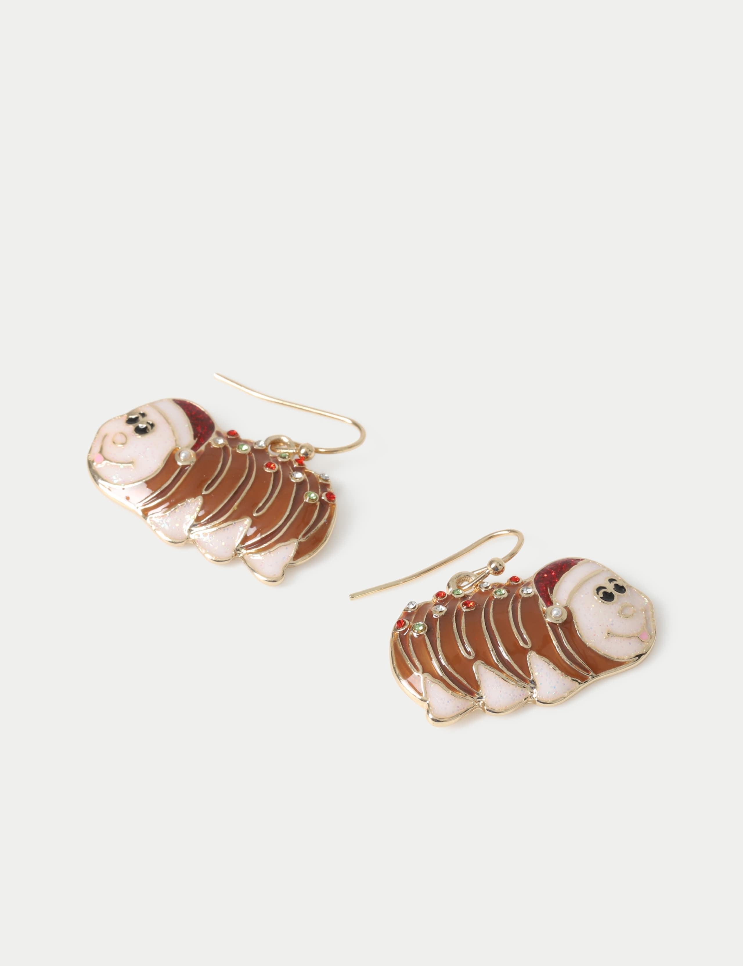 Christmas Colin the Caterpillar Earring 2 of 2
