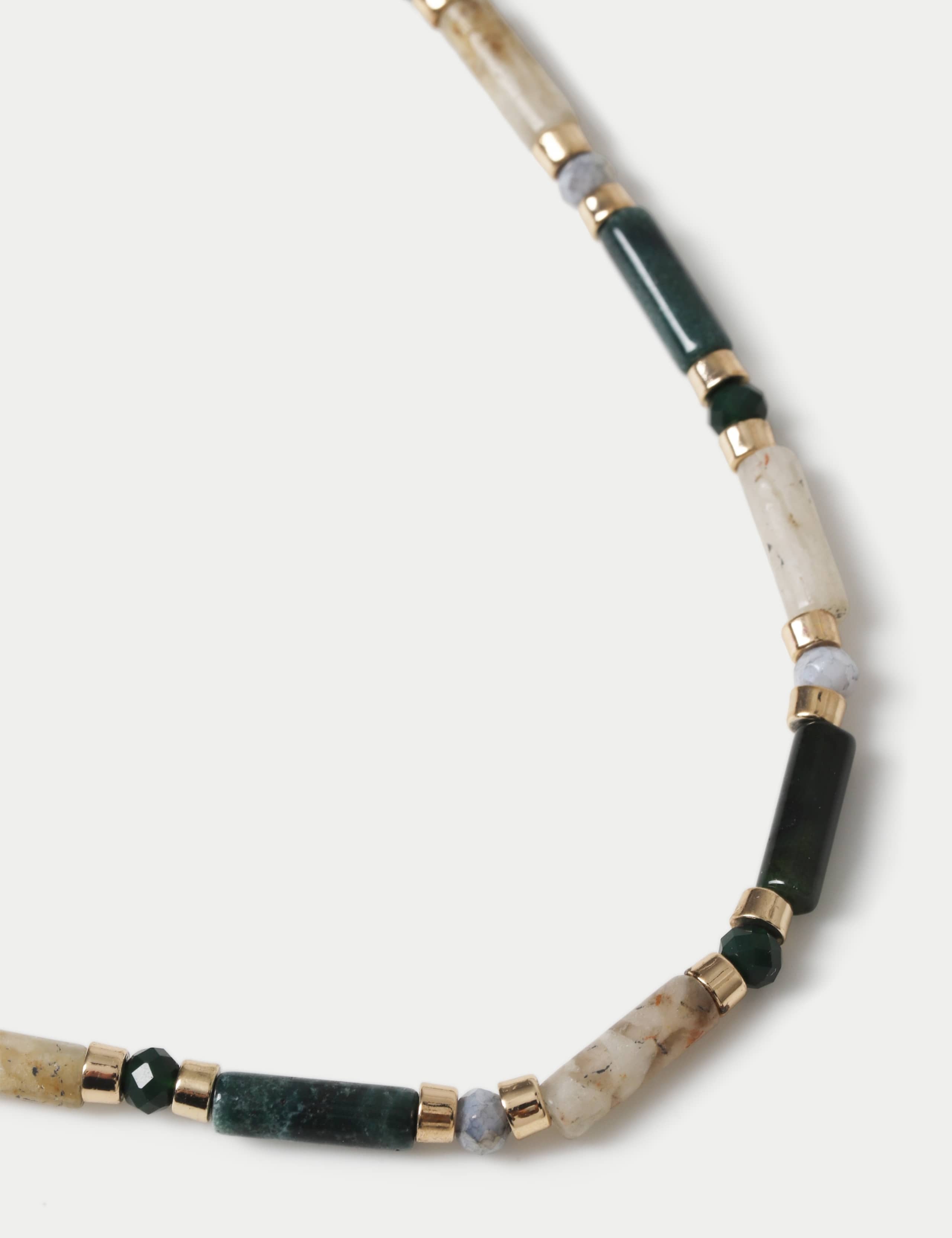 Skinny Natural Stone Necklace 2 of 2