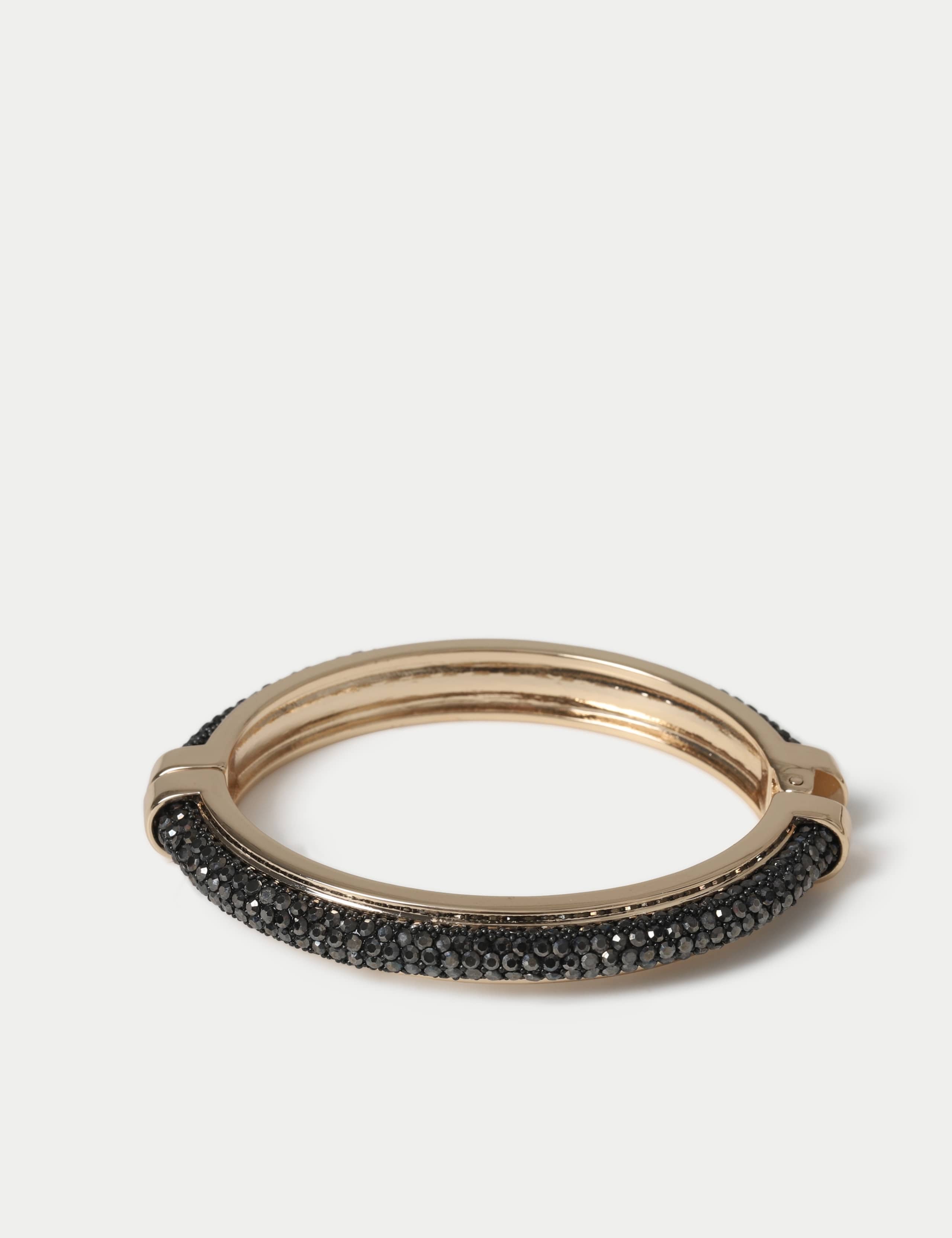Hematite Jelly Hinged Bangle 1 of 2