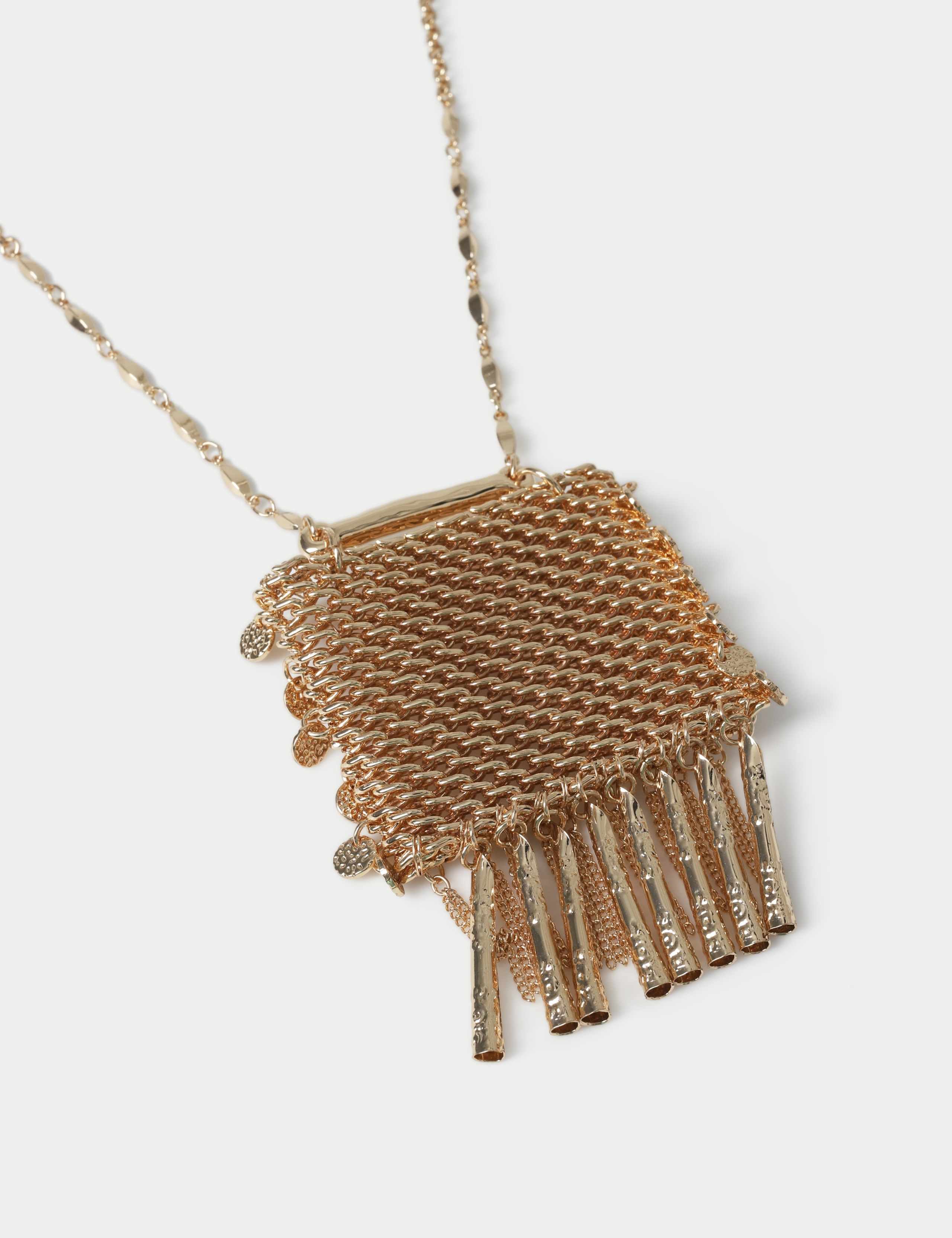 Tassel Bag Pendant Necklace 3 of 3