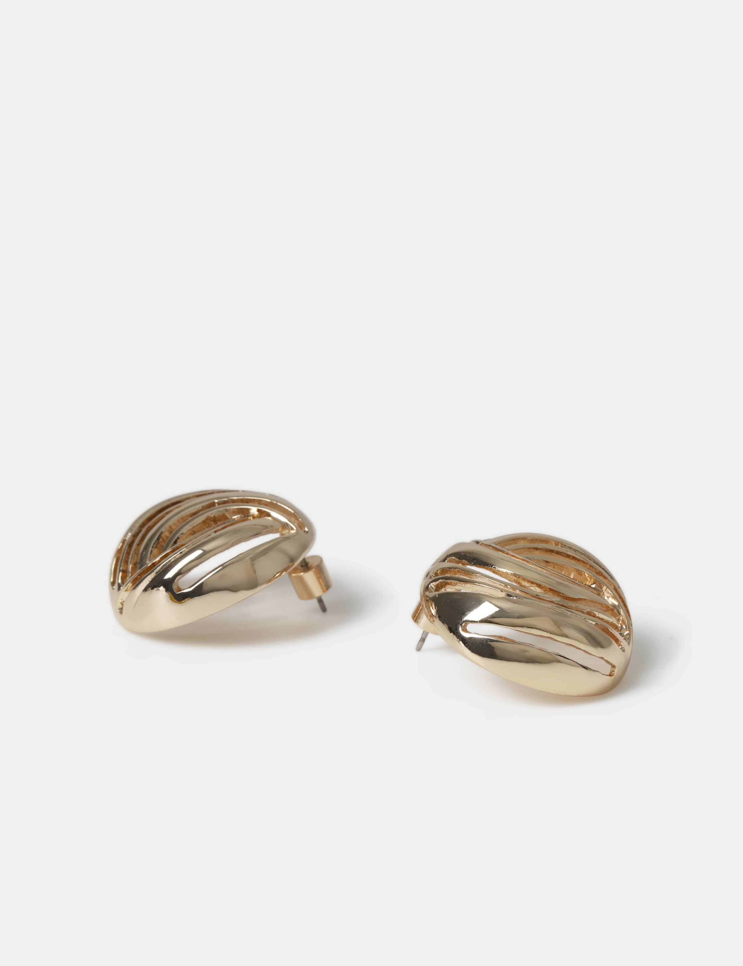 WW Cutout Stud Earrings 2 of 2