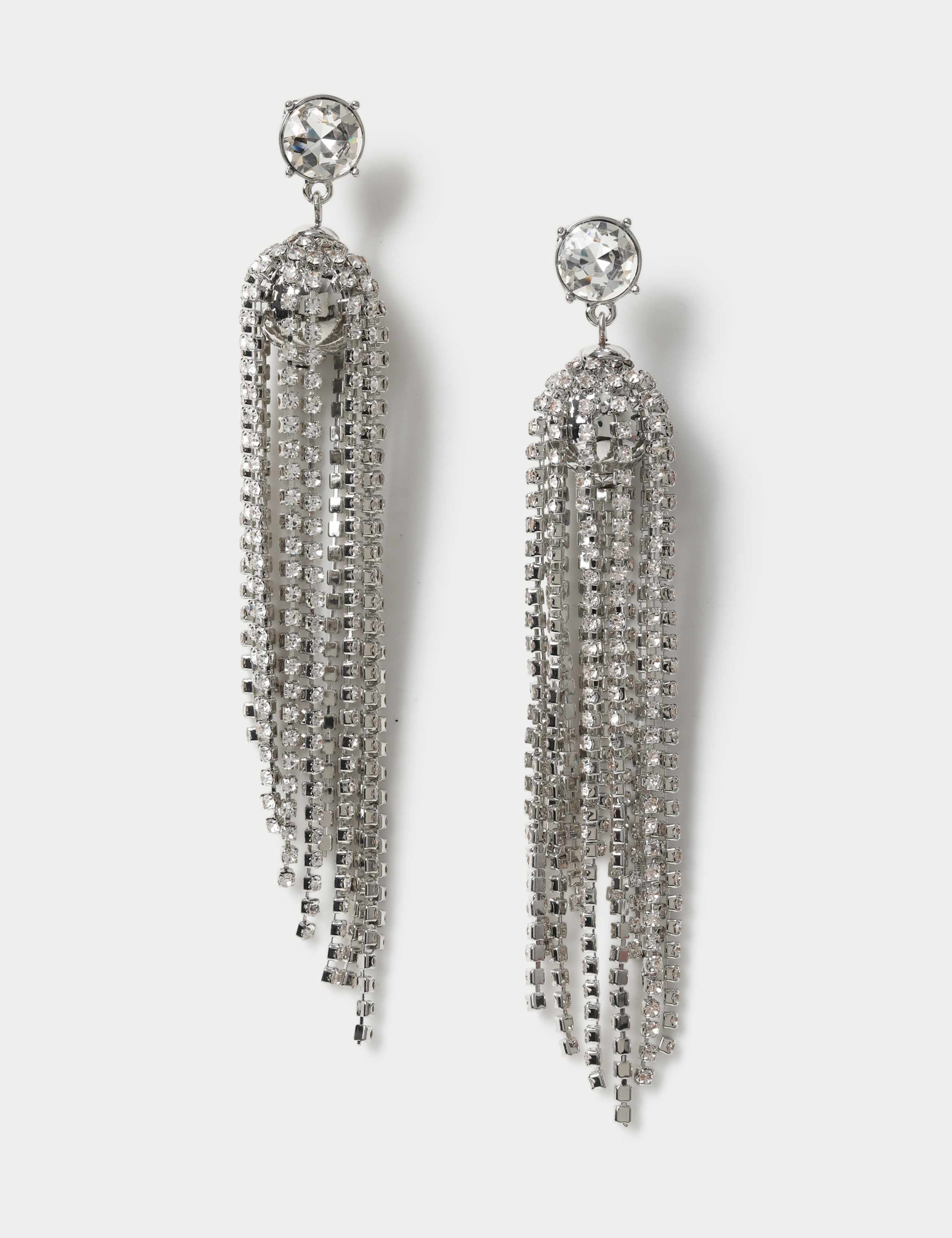 Mega Crystal Tassel Earrings 2 of 2