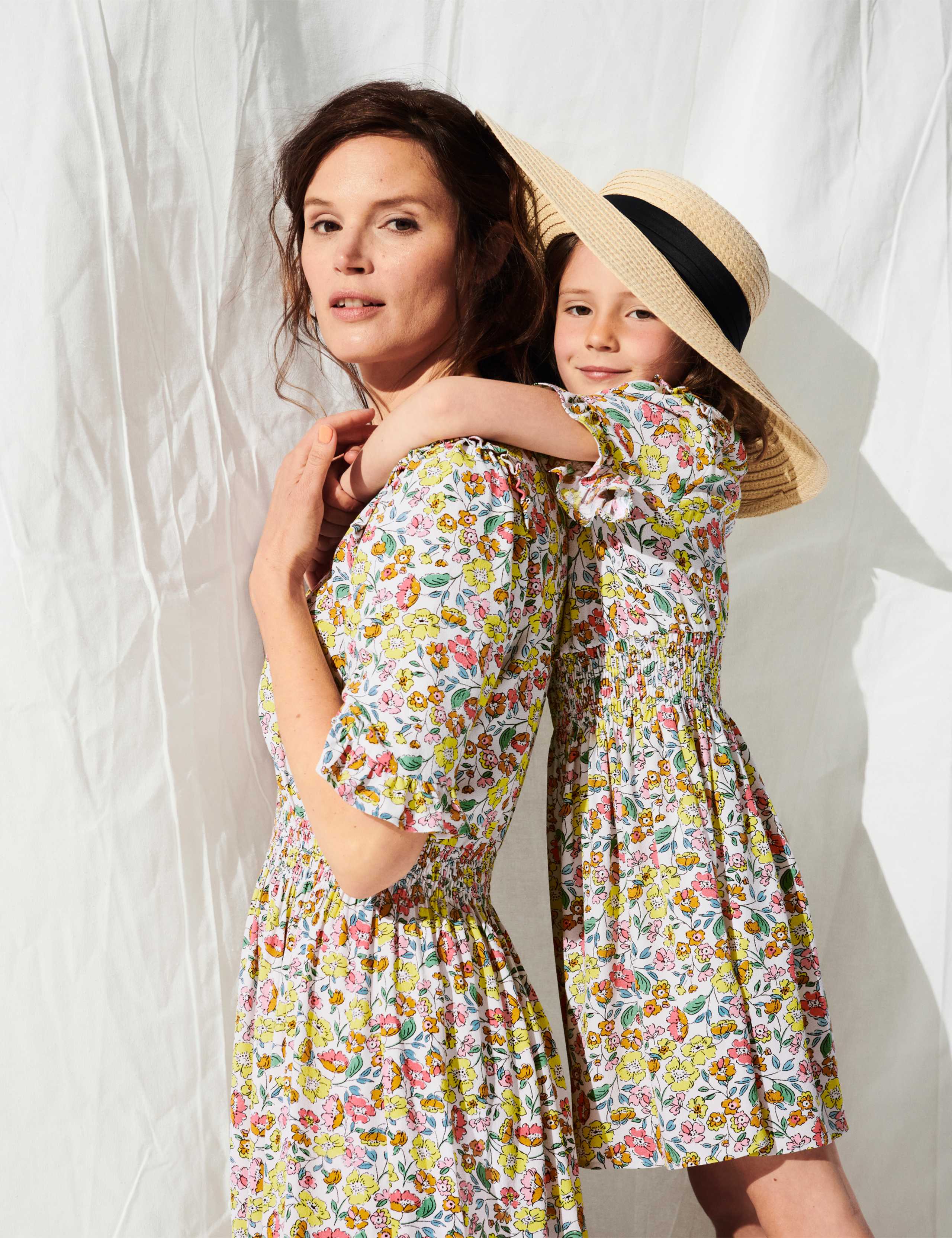 Floral Frill Detail Shirred Midi Tea Dress 8 of 8