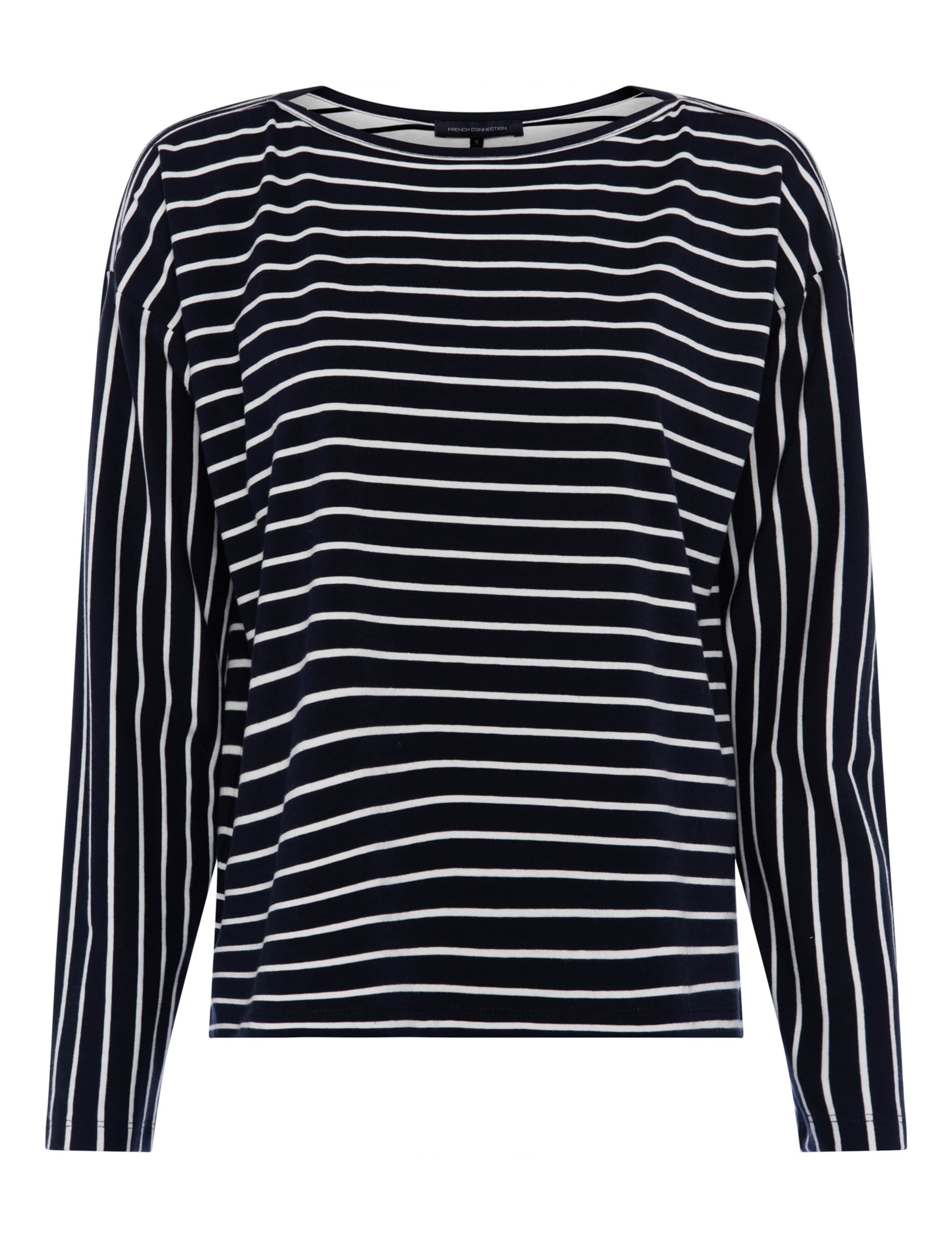 Cotton Rich Striped Slash Neck Relaxed Top 2 of 3
