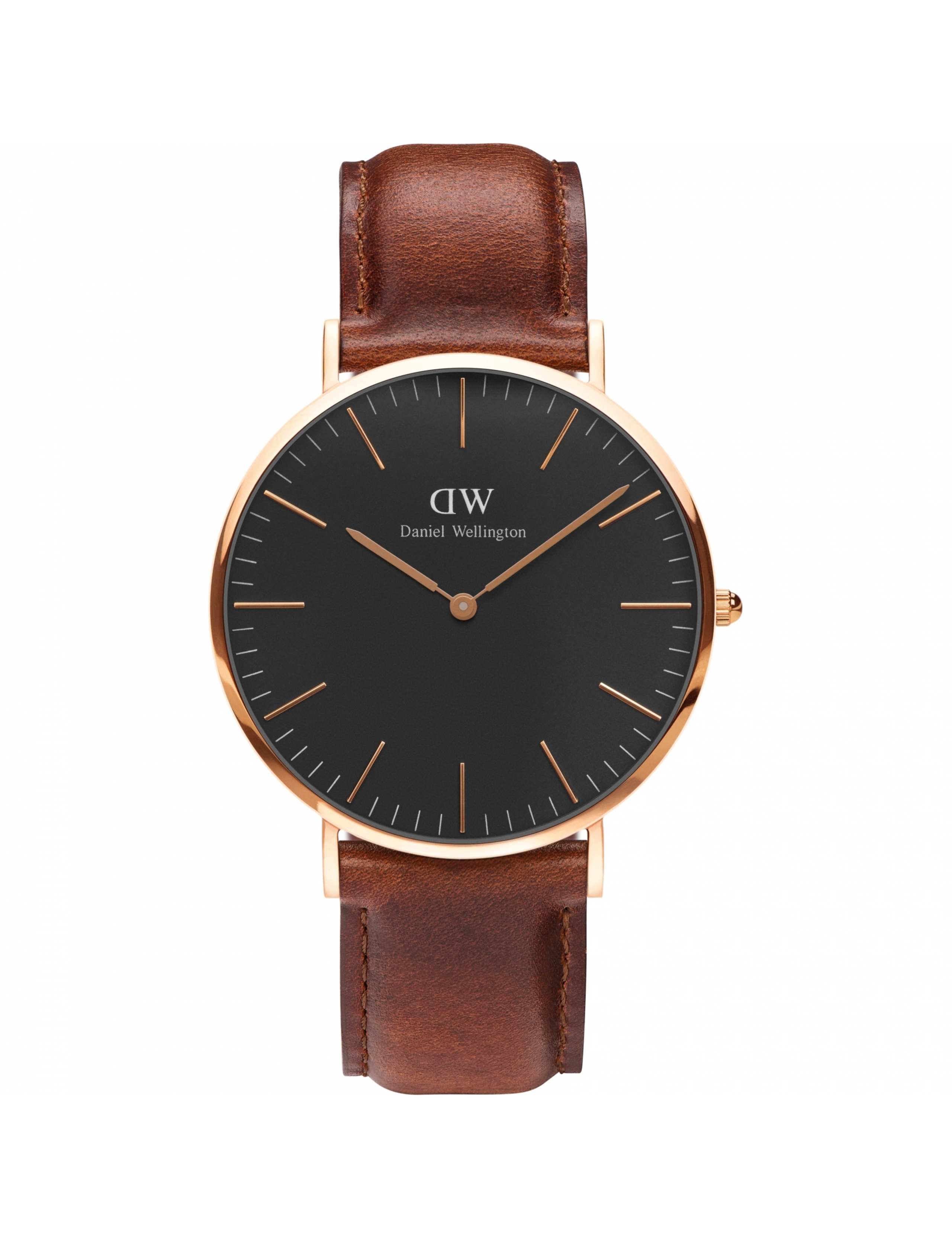 Daniel Wellington 40 St Mawes Leather Watch 1 of 4