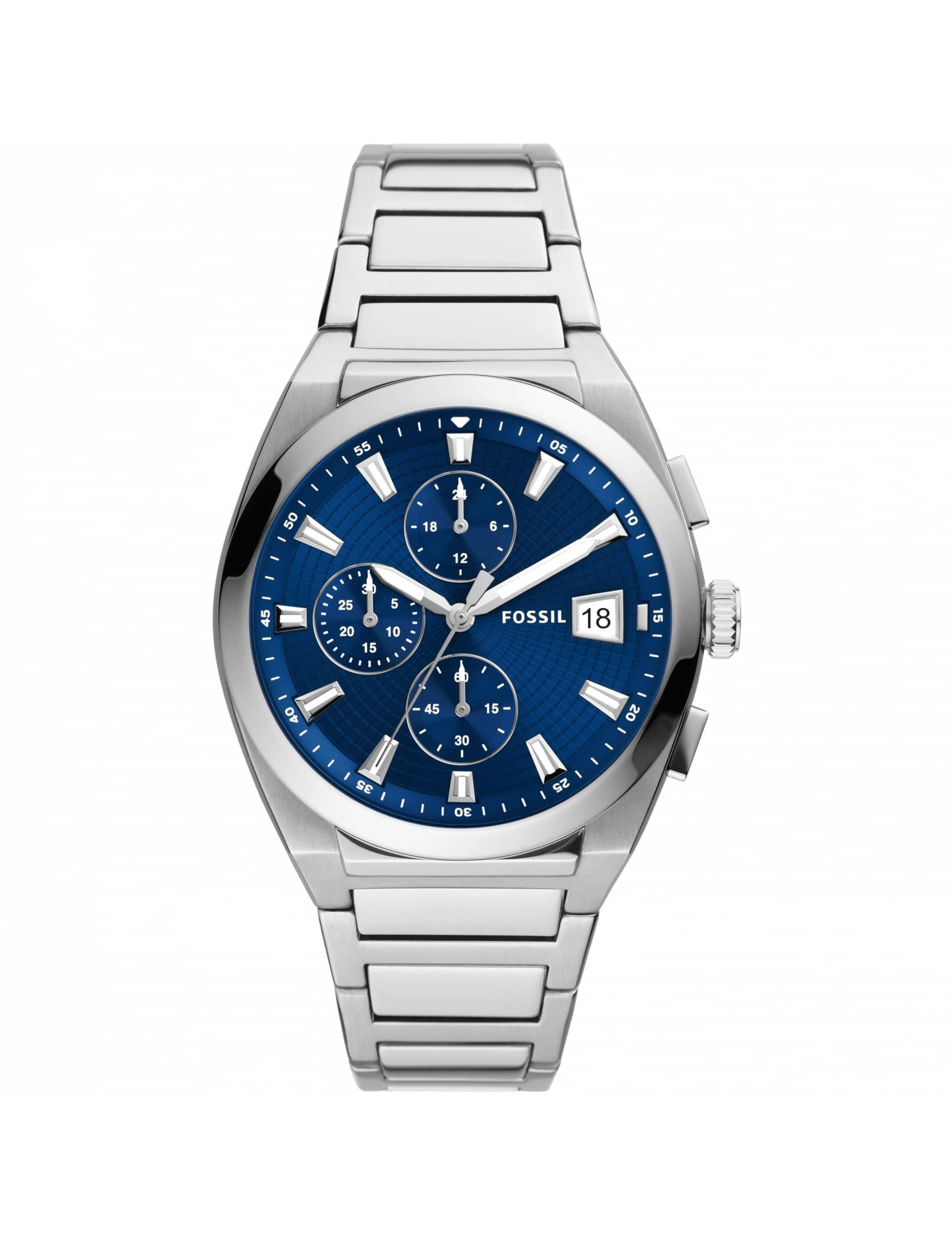 Fossil Everett Stainless Steel Chronograph Watch 1 of 7
