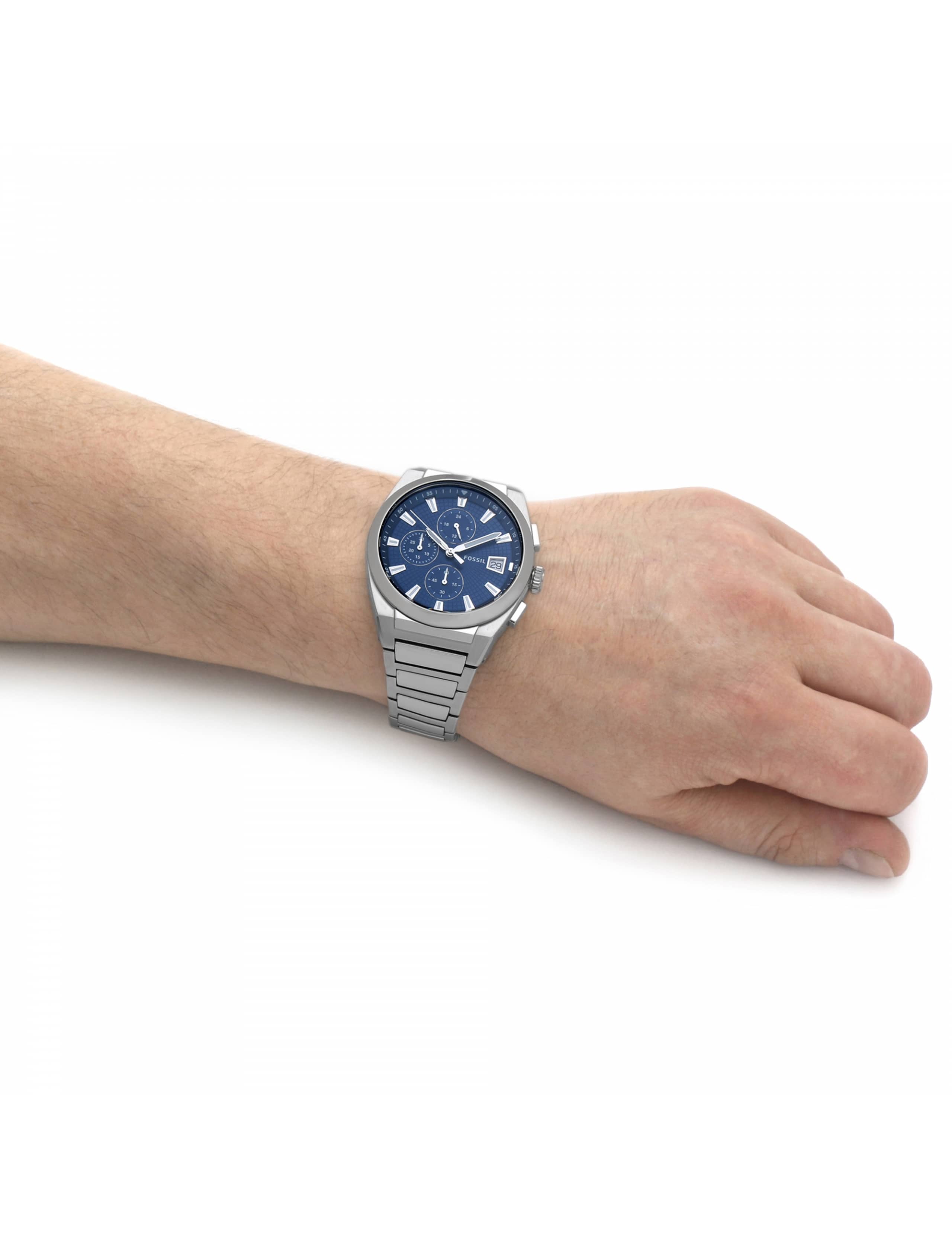 Fossil Everett Stainless Steel Chronograph Watch 3 of 7