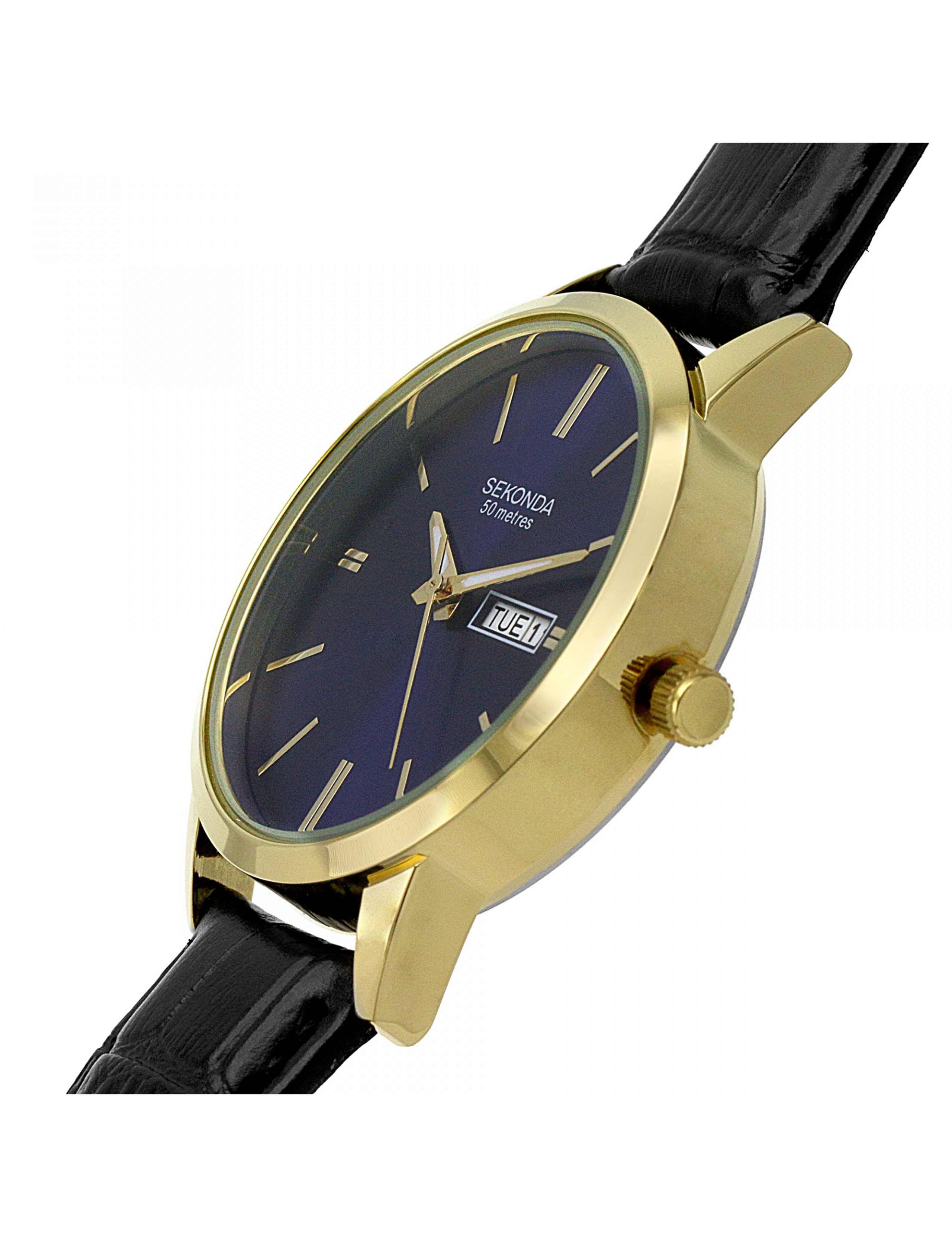 Sekonda 1863 Blue Leather Watch 3 of 7