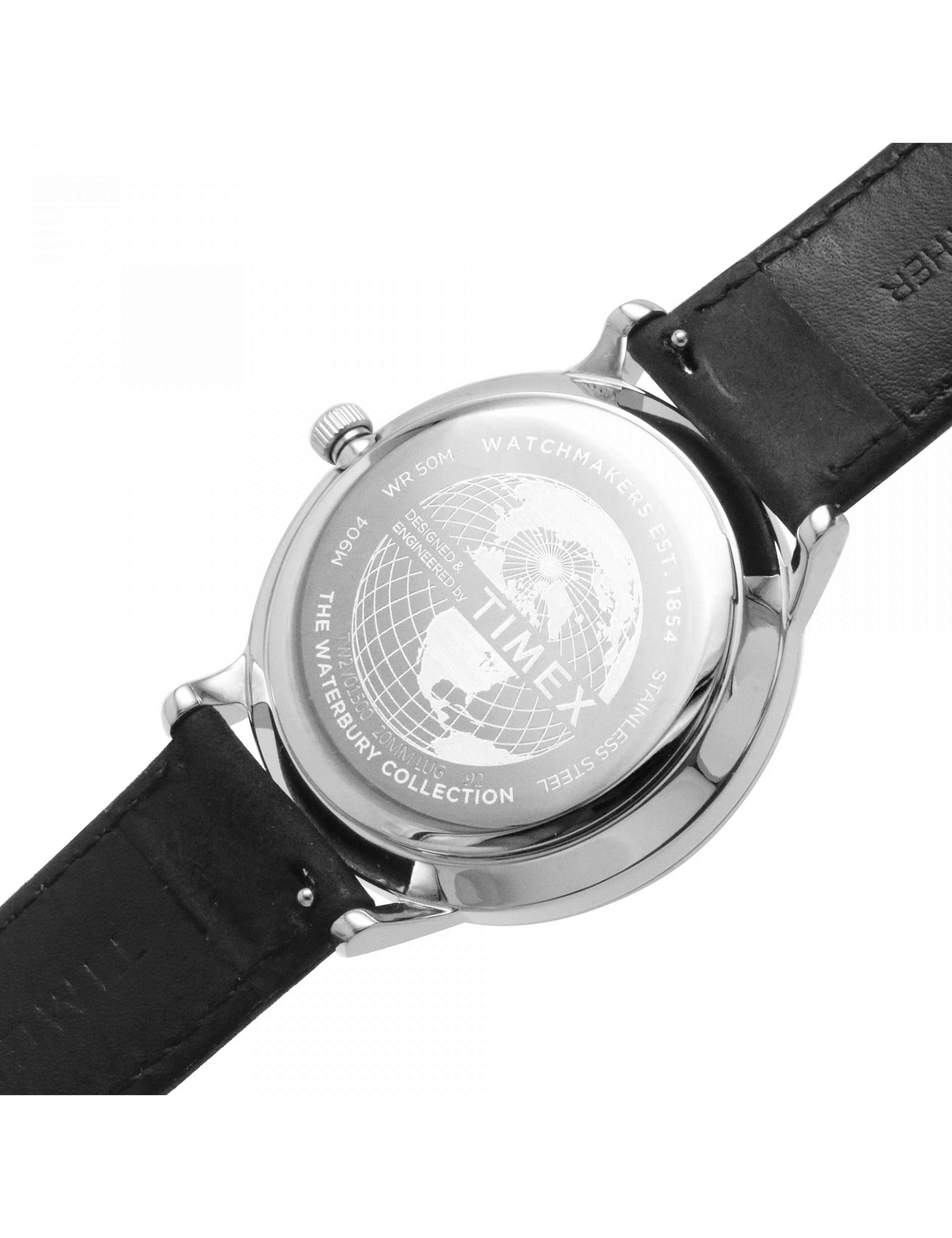 Timex Waterbury Classic Black Leather Watch 7 of 7