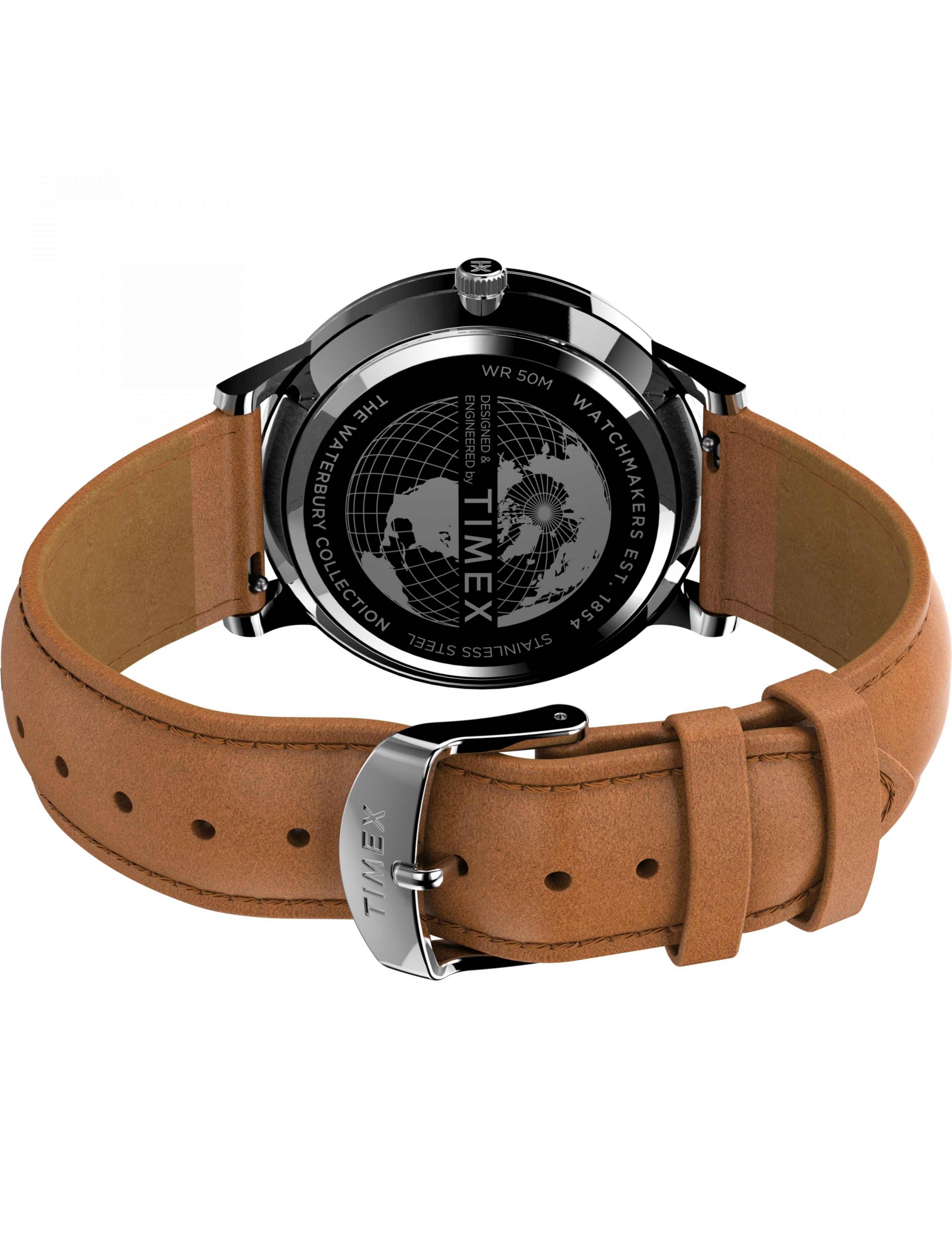 Timex Waterbury Classic Brown Leather Watch 4 of 7