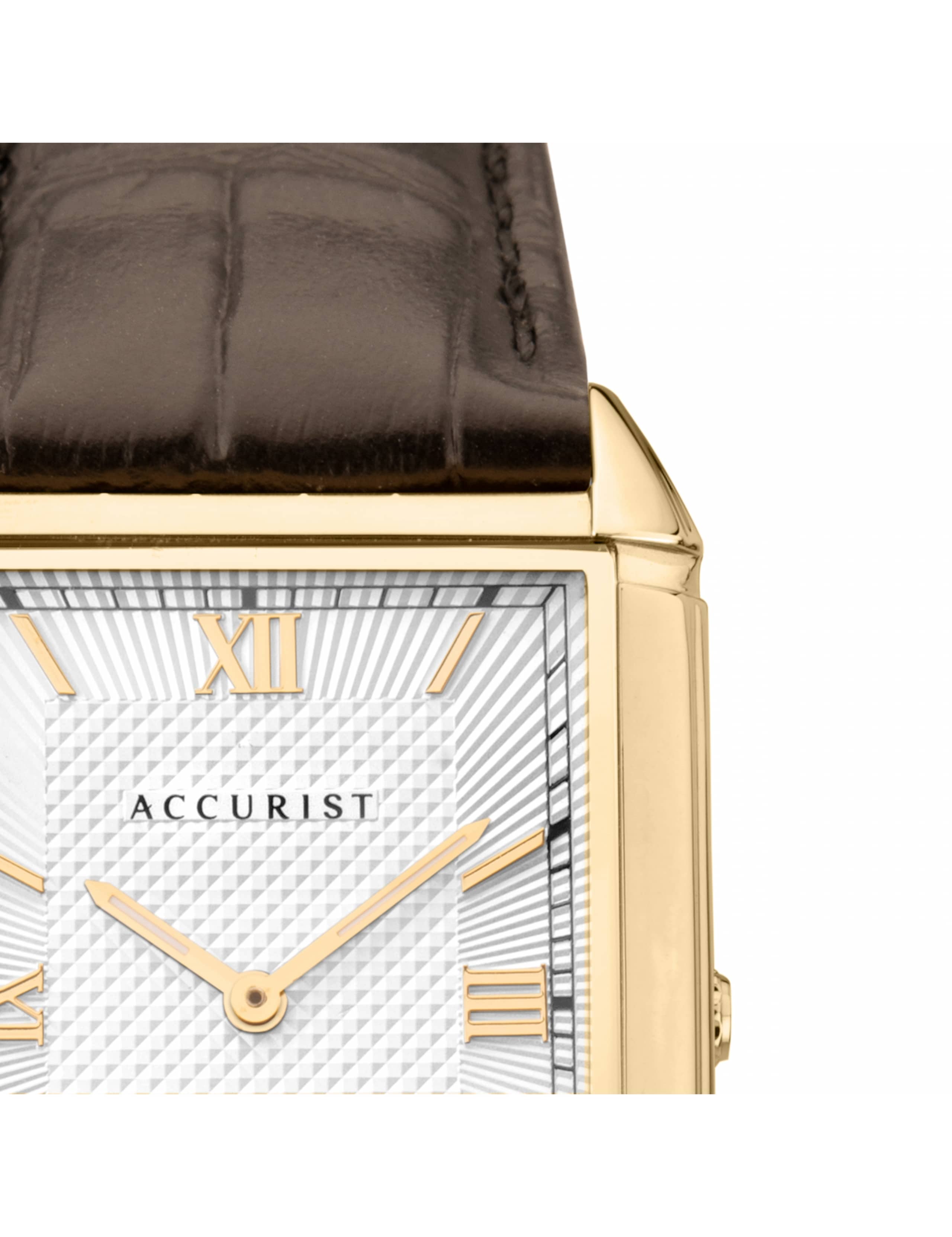 Accurist Brown Leather Watch 6 of 10