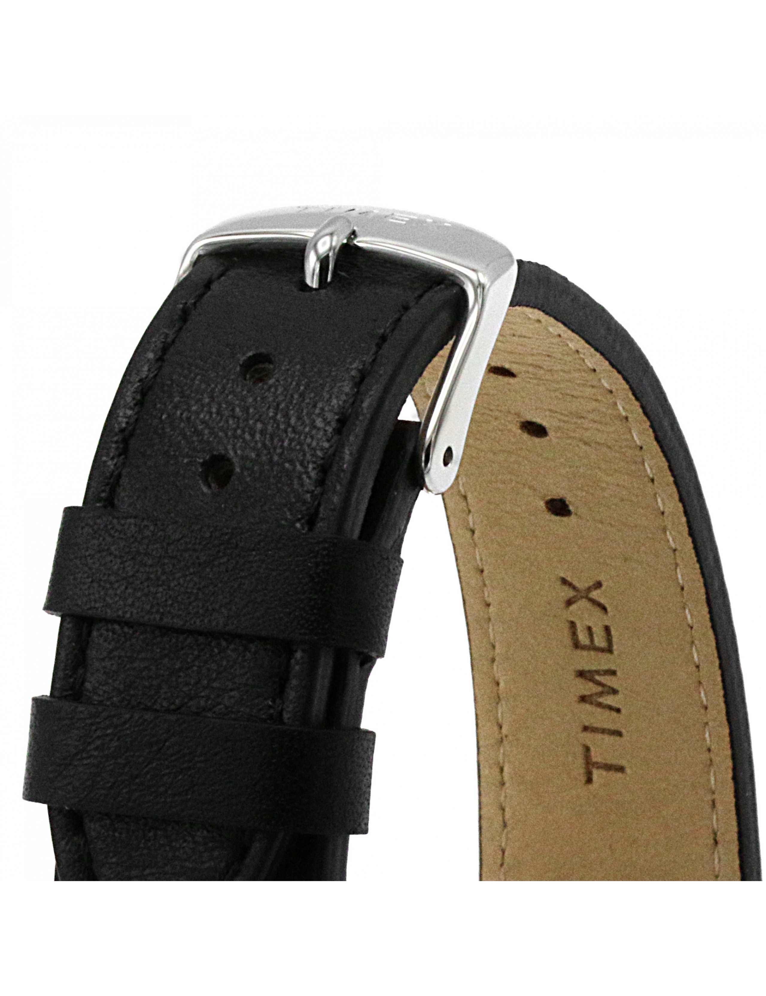Timex Essential Black Leather Watch 6 of 7