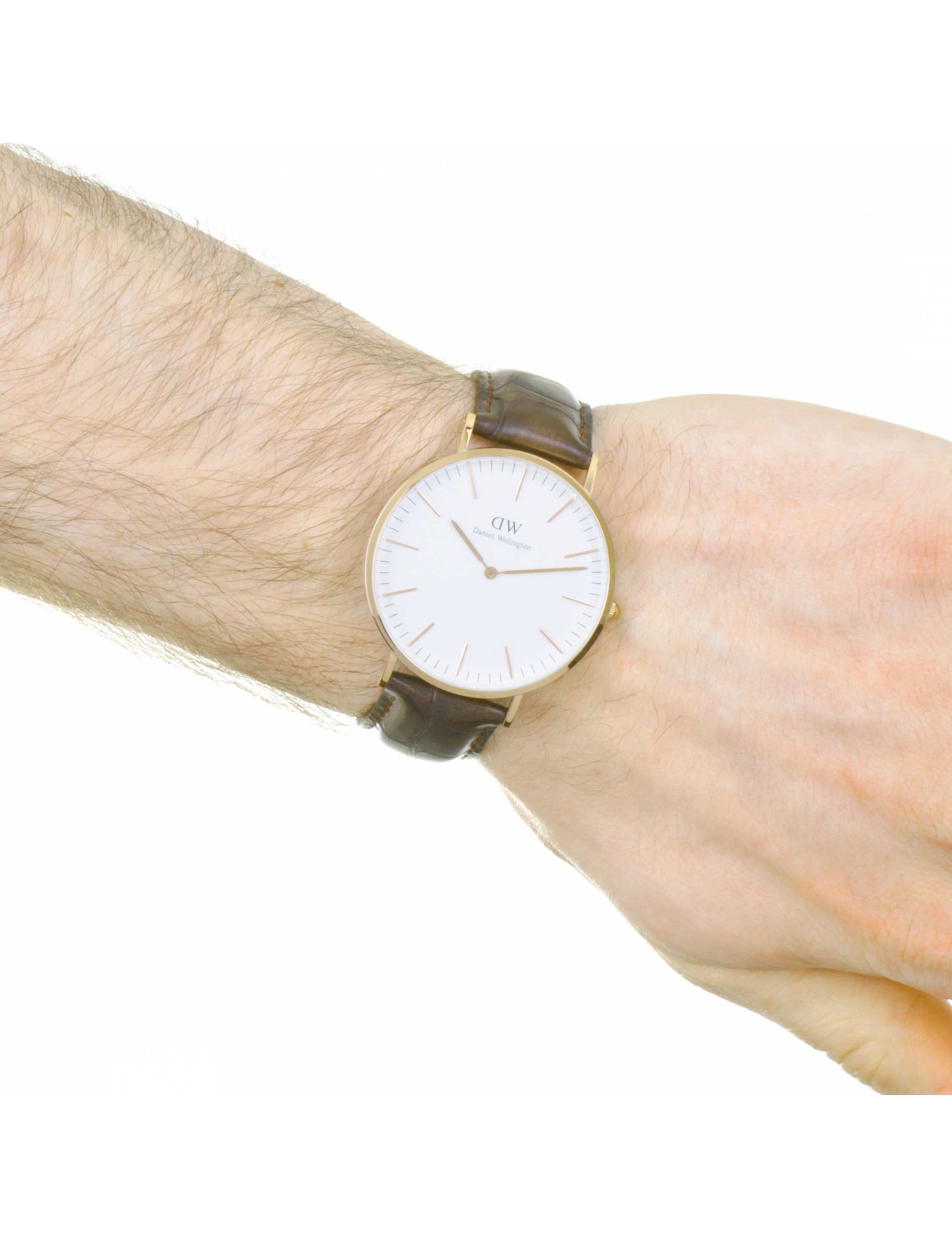 Daniel Wellington York Brown Leather Watch 2 of 6