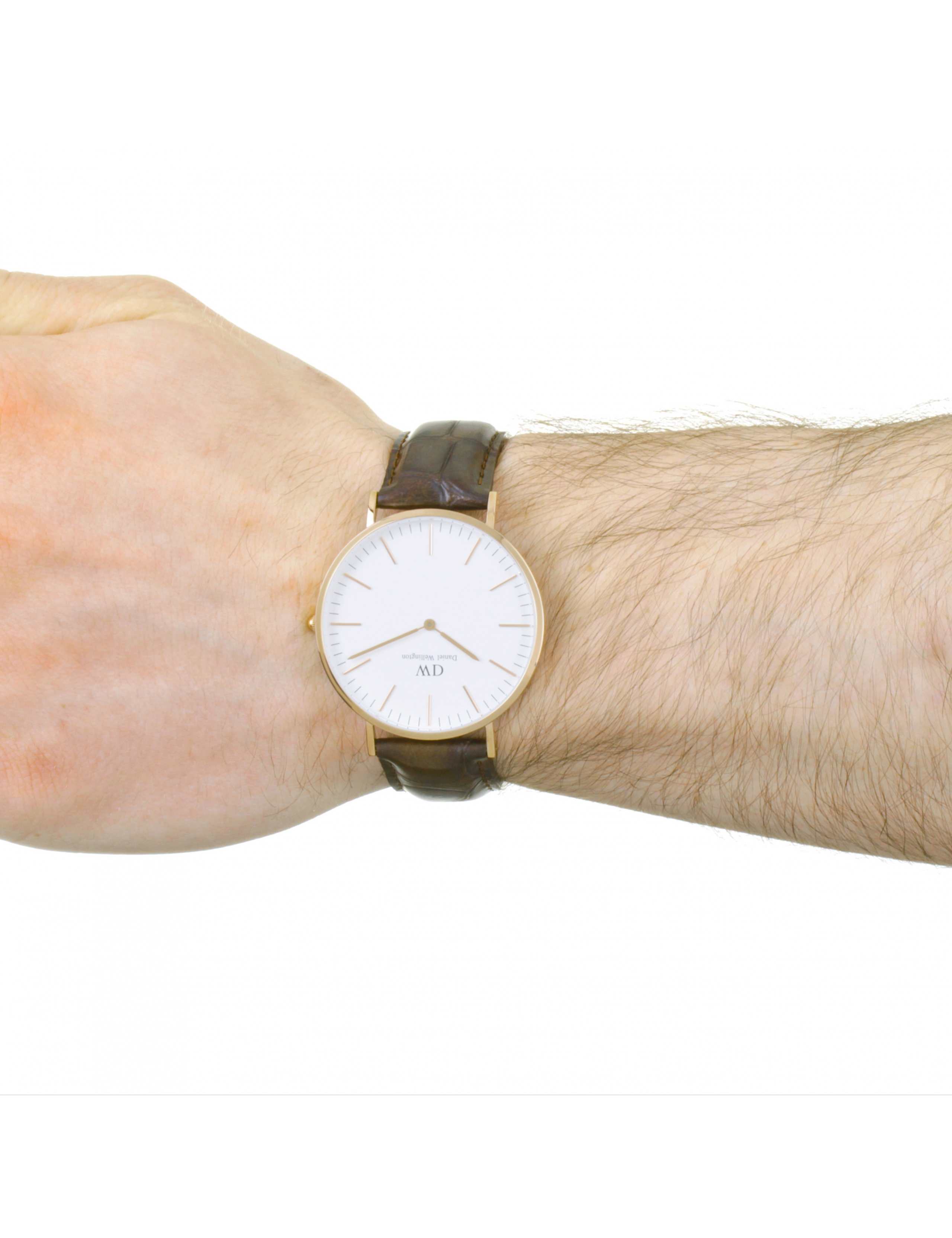 Daniel Wellington York Brown Leather Watch 3 of 6