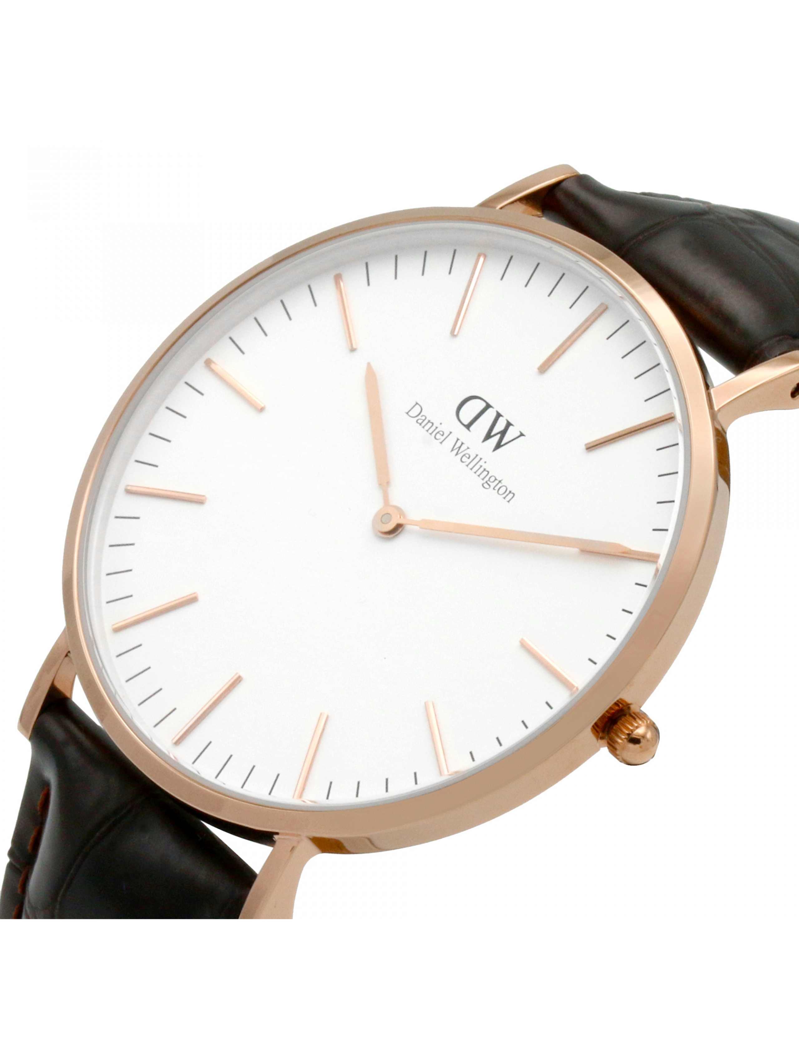 Daniel Wellington York Brown Leather Watch 4 of 6