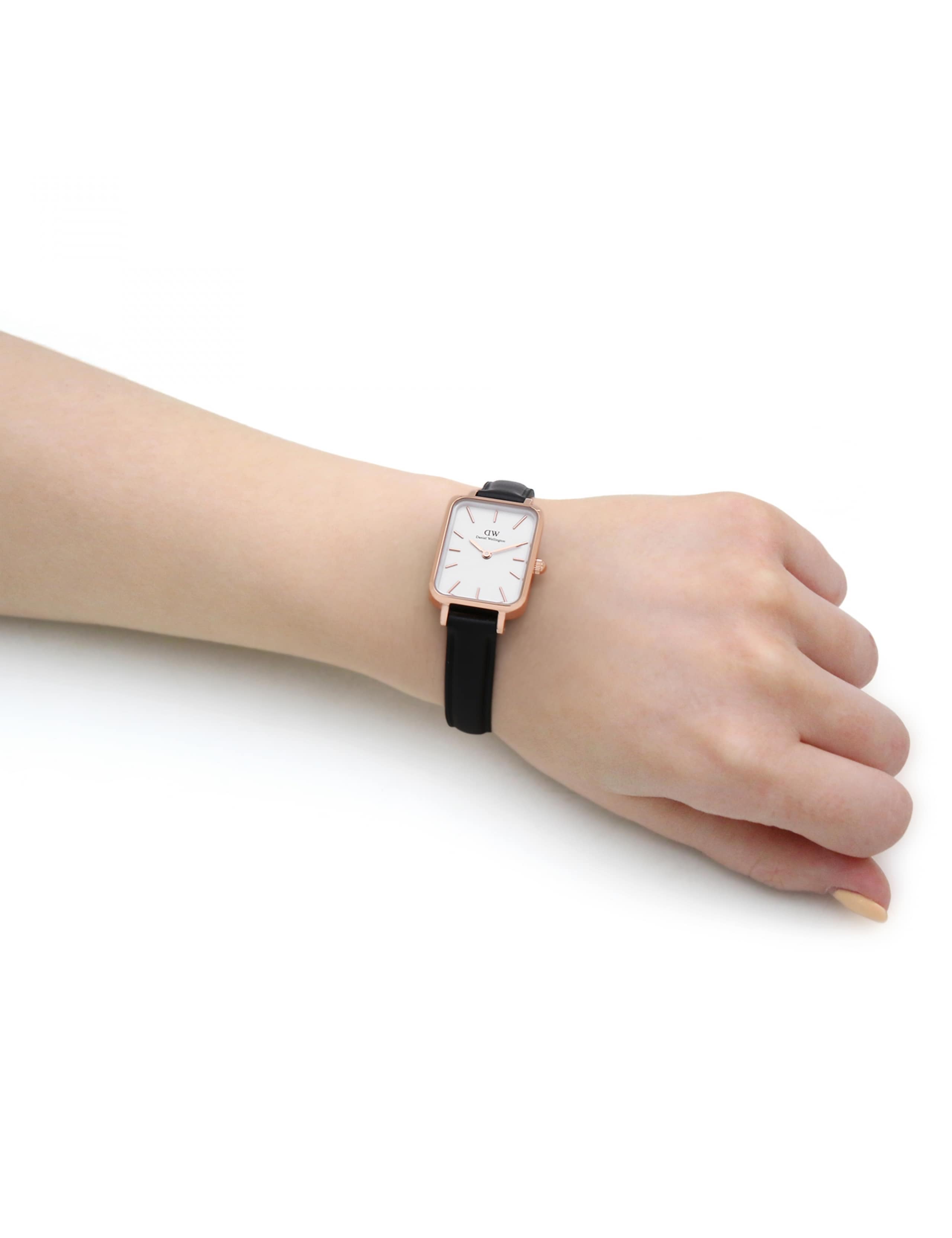 Daniel Wellington Quadro Black Leather Watch 4 of 4