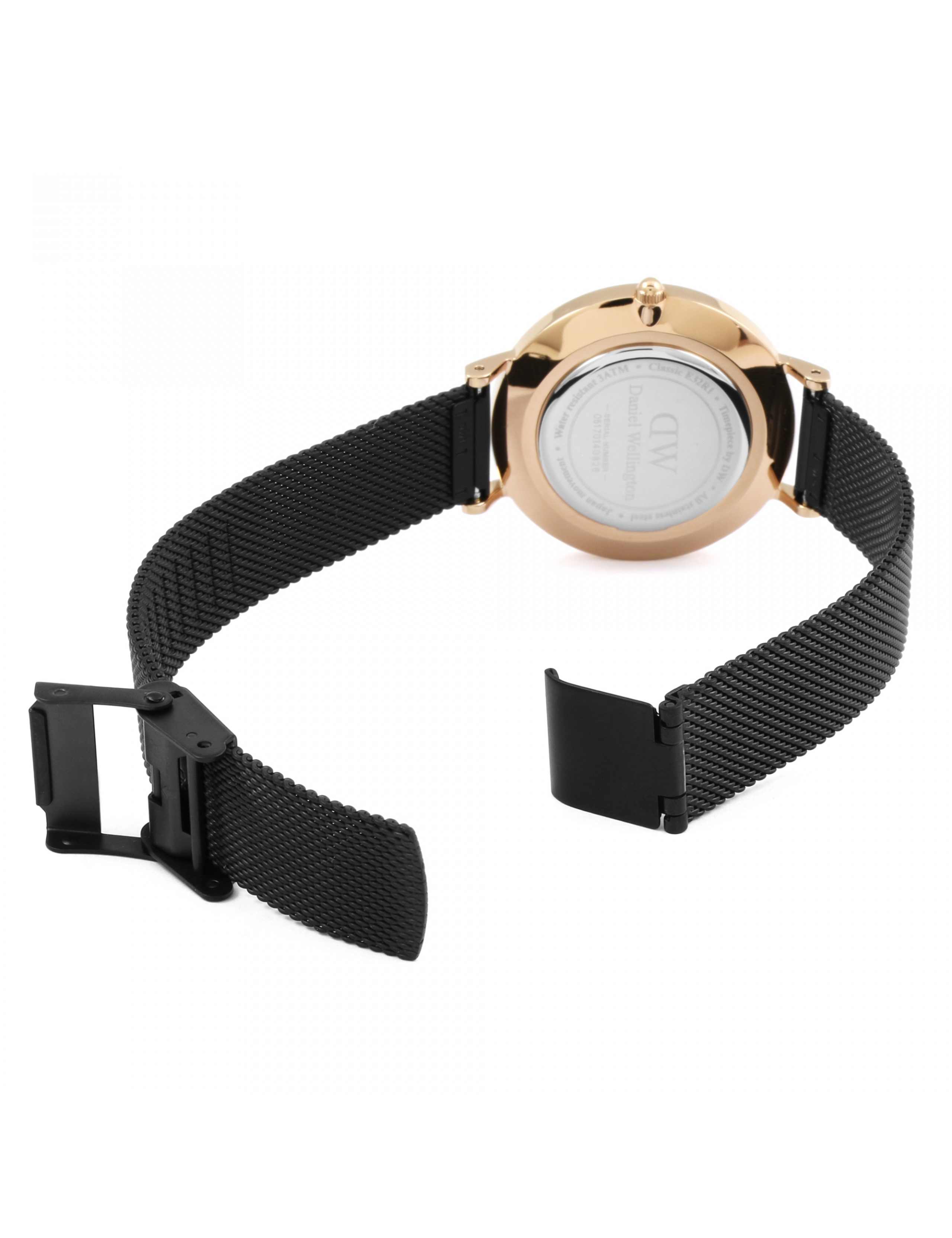 Daniel Wellington Petite Ashfield Black Stainless Steel Watch 6 of 7