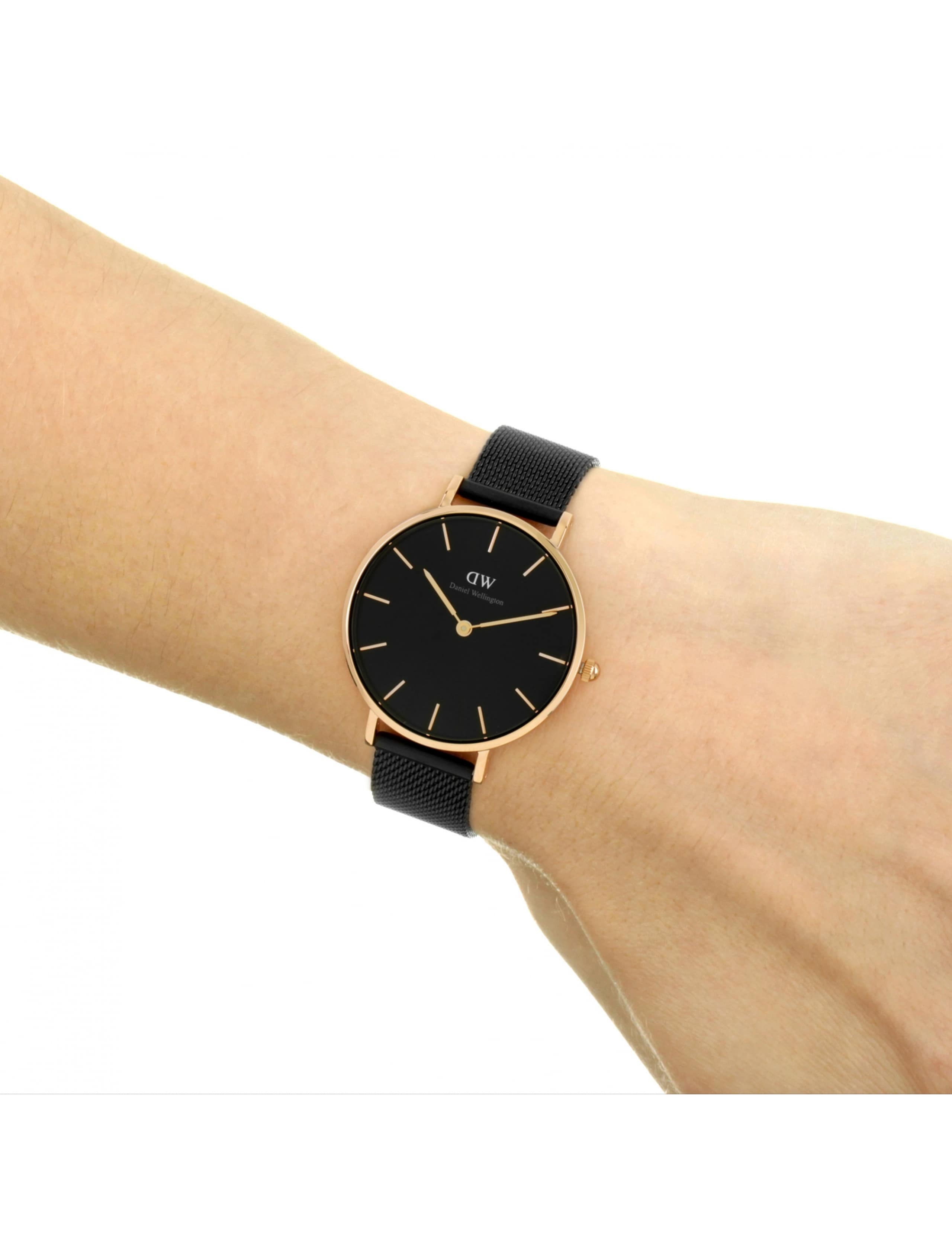 Daniel Wellington Petite Ashfield Black Stainless Steel Watch 7 of 7