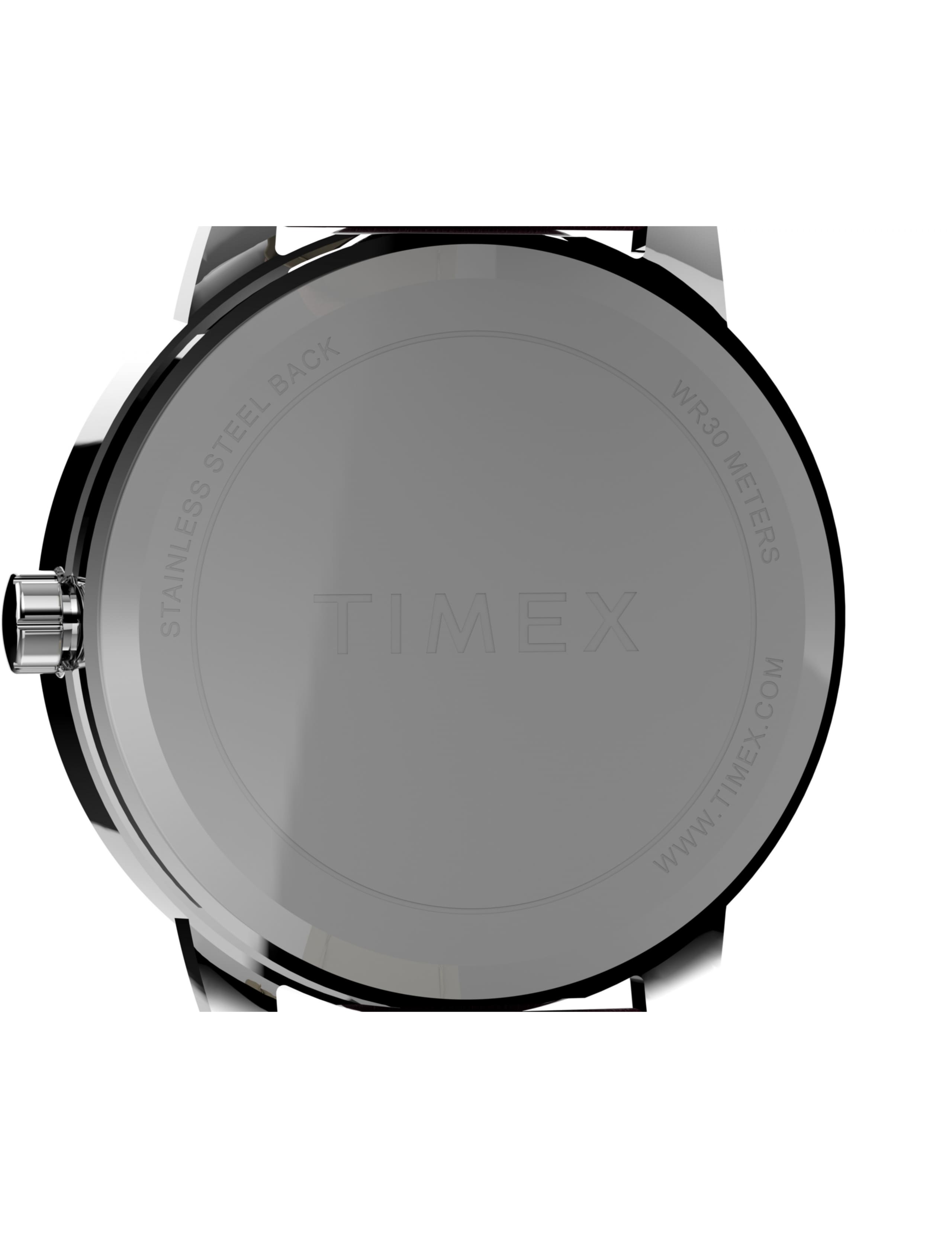 Timex Easy Reader Burgundy Leather Watch 4 of 8