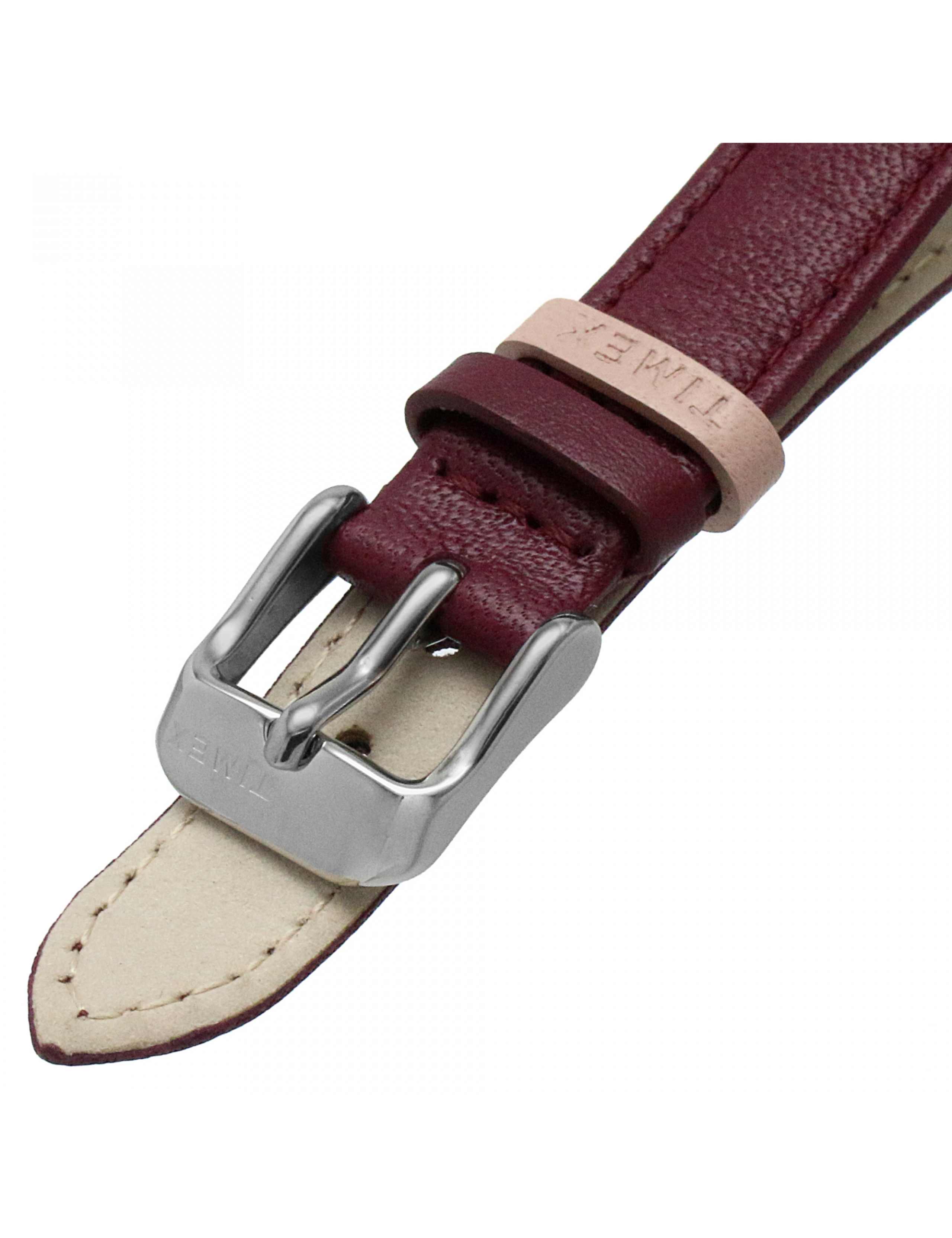 Timex Easy Reader Burgundy Leather Watch 7 of 8