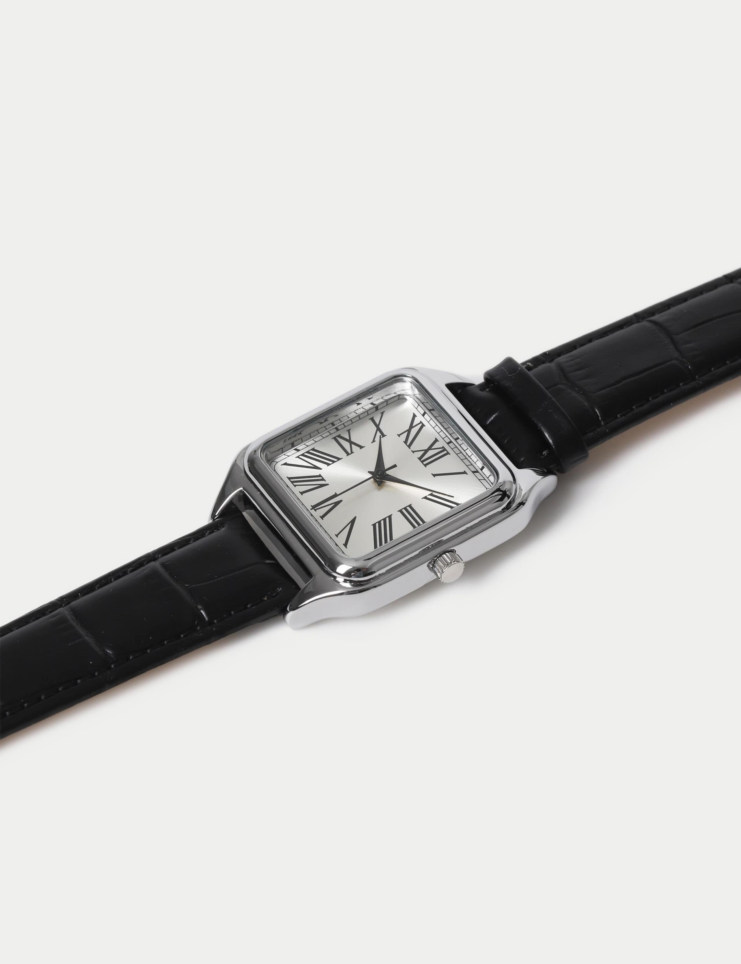 Genuine Leather Square Classic Watch 2 of 3