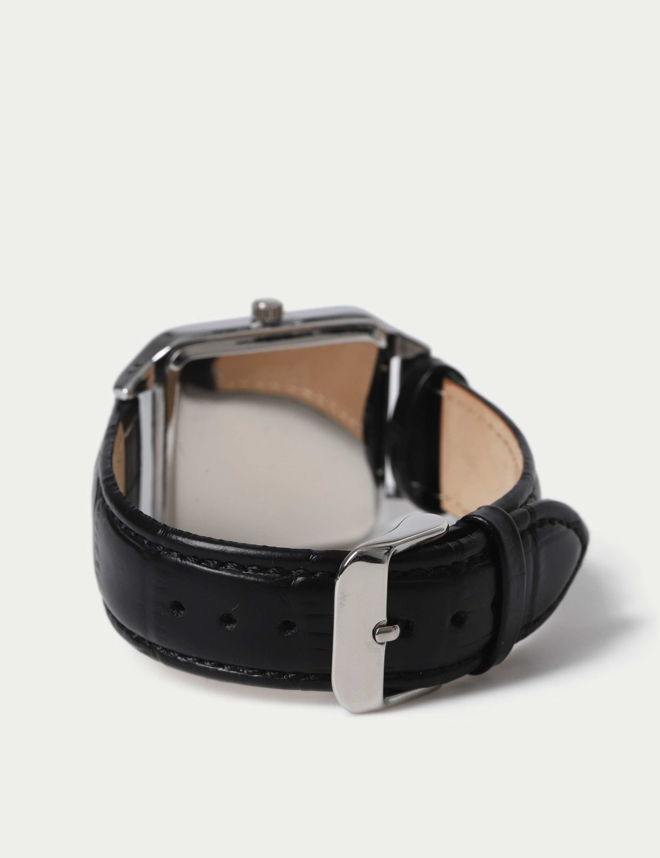 Genuine Leather Square Classic Watch 3 of 3