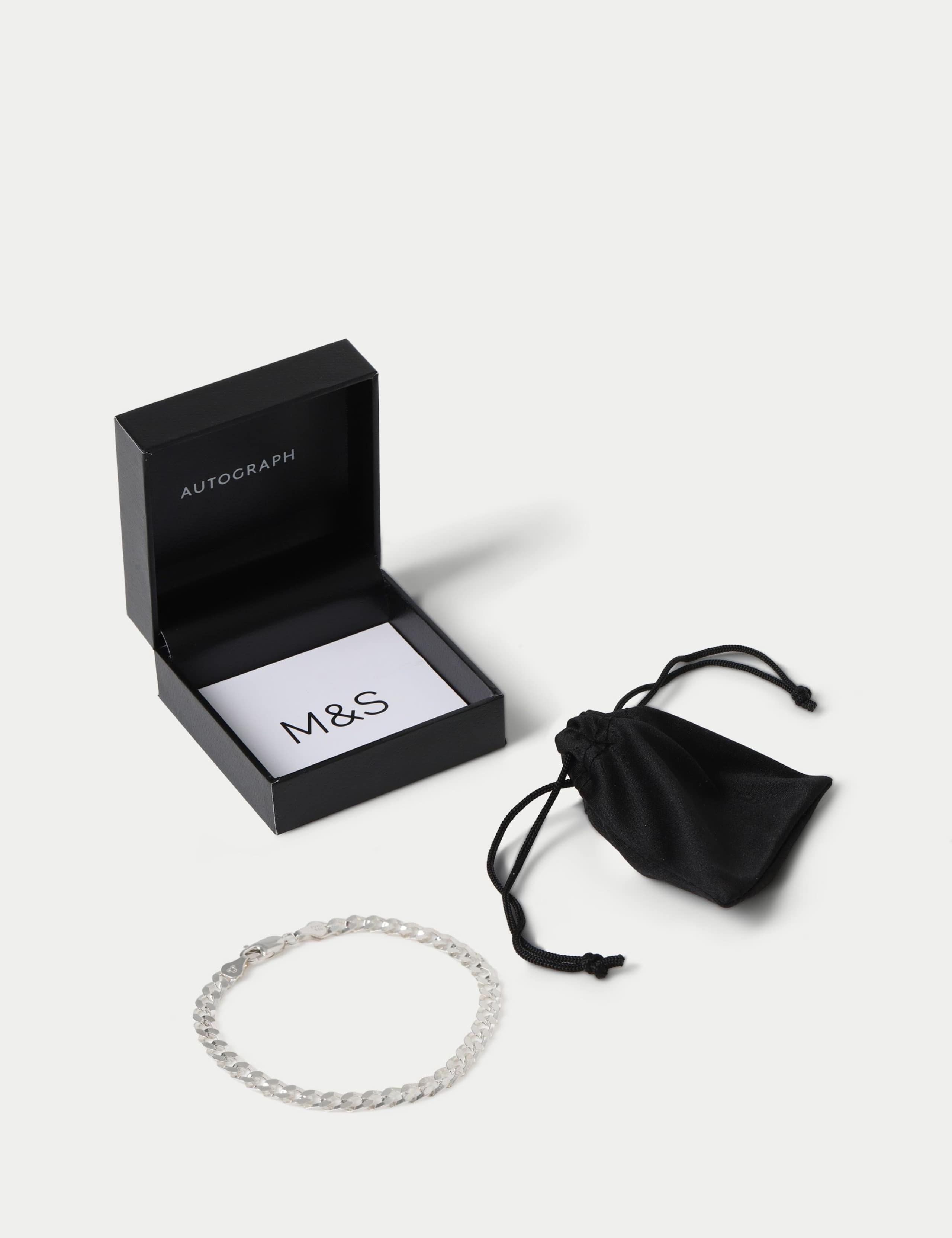 Autograph Sterling Curb Bracelet 1 of 1