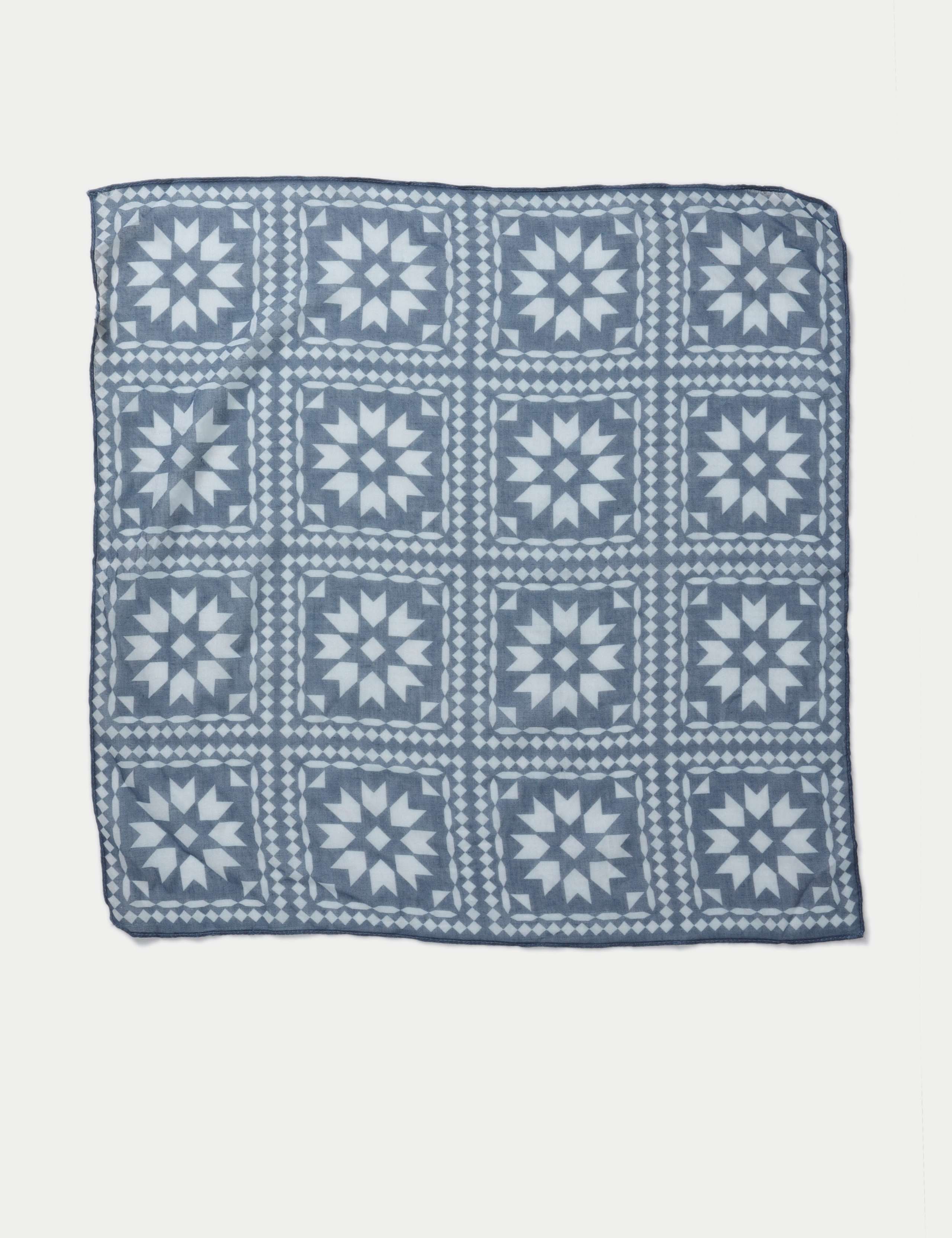 Blue Star Print Scarf 2 of 3