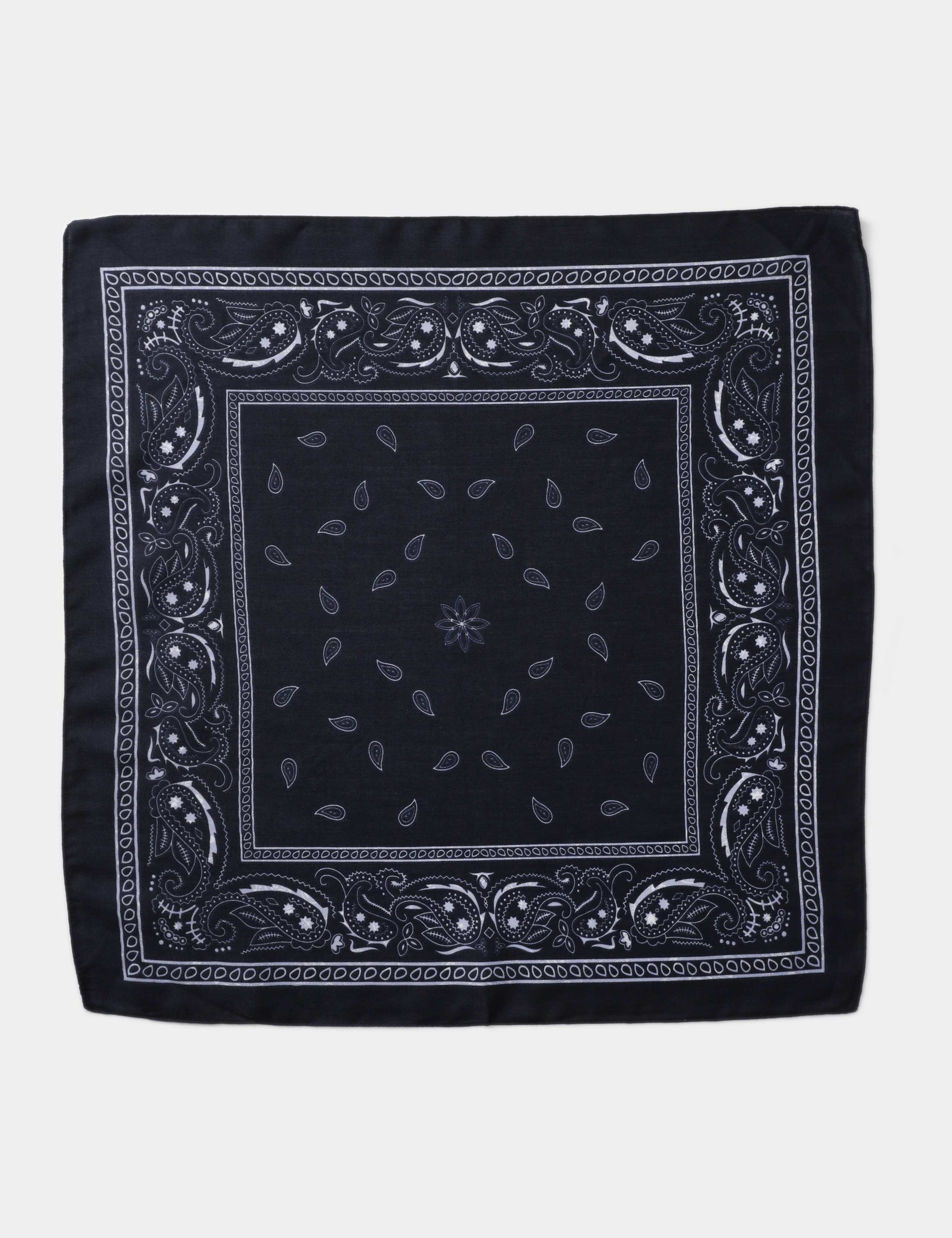 Warm handle Navy Paisley Scarf 2 of 3